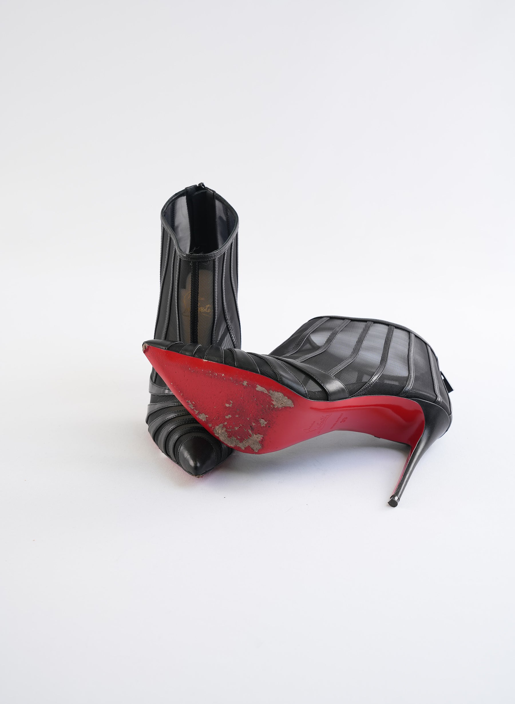Christian Louboutin Black Ankle Boots