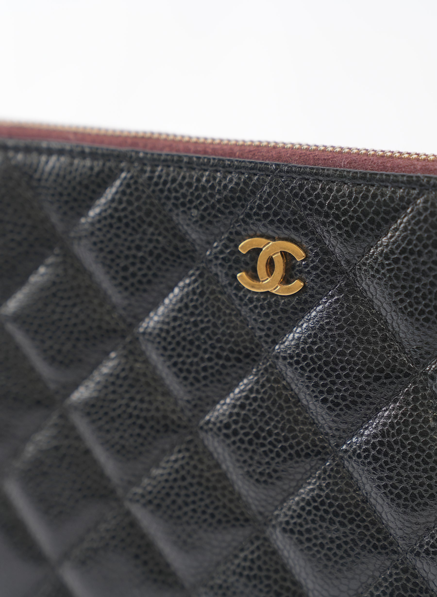 Chanel Caviar Quilted Cosmetics Case