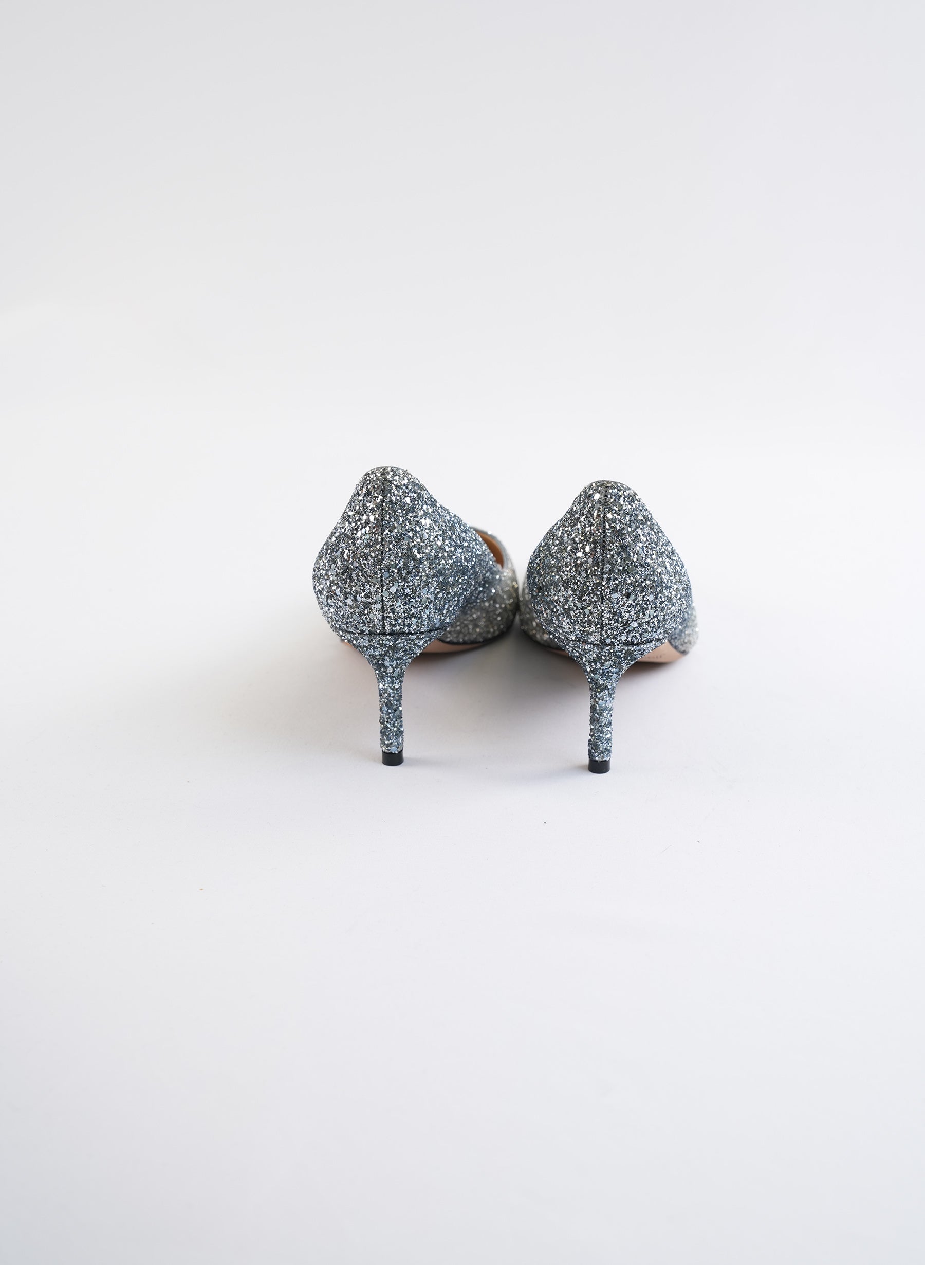 Jimmy Choo Romy 60 Silver Pumps