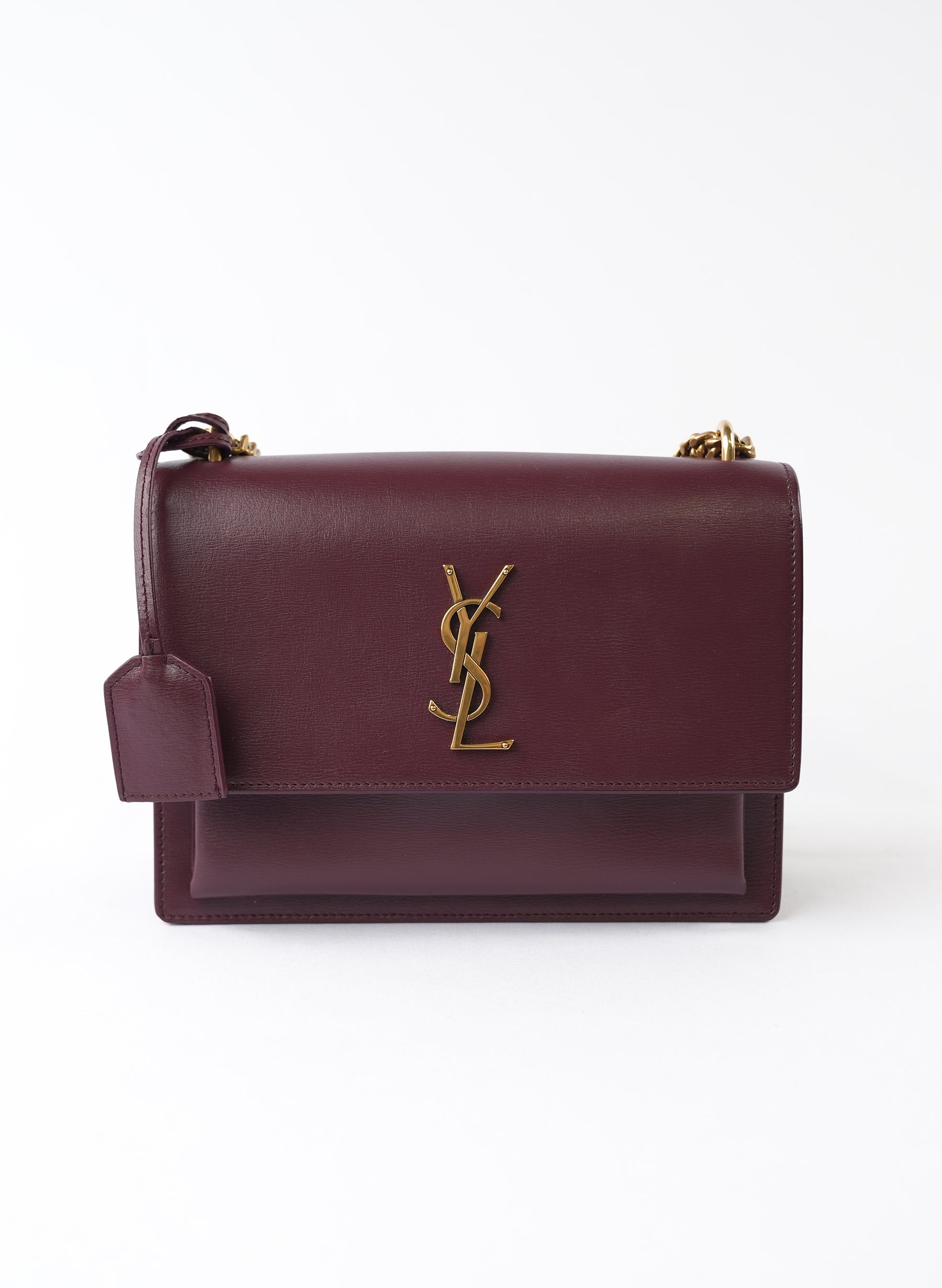 Saint Laurent Leather Sunset Shoulder Bag