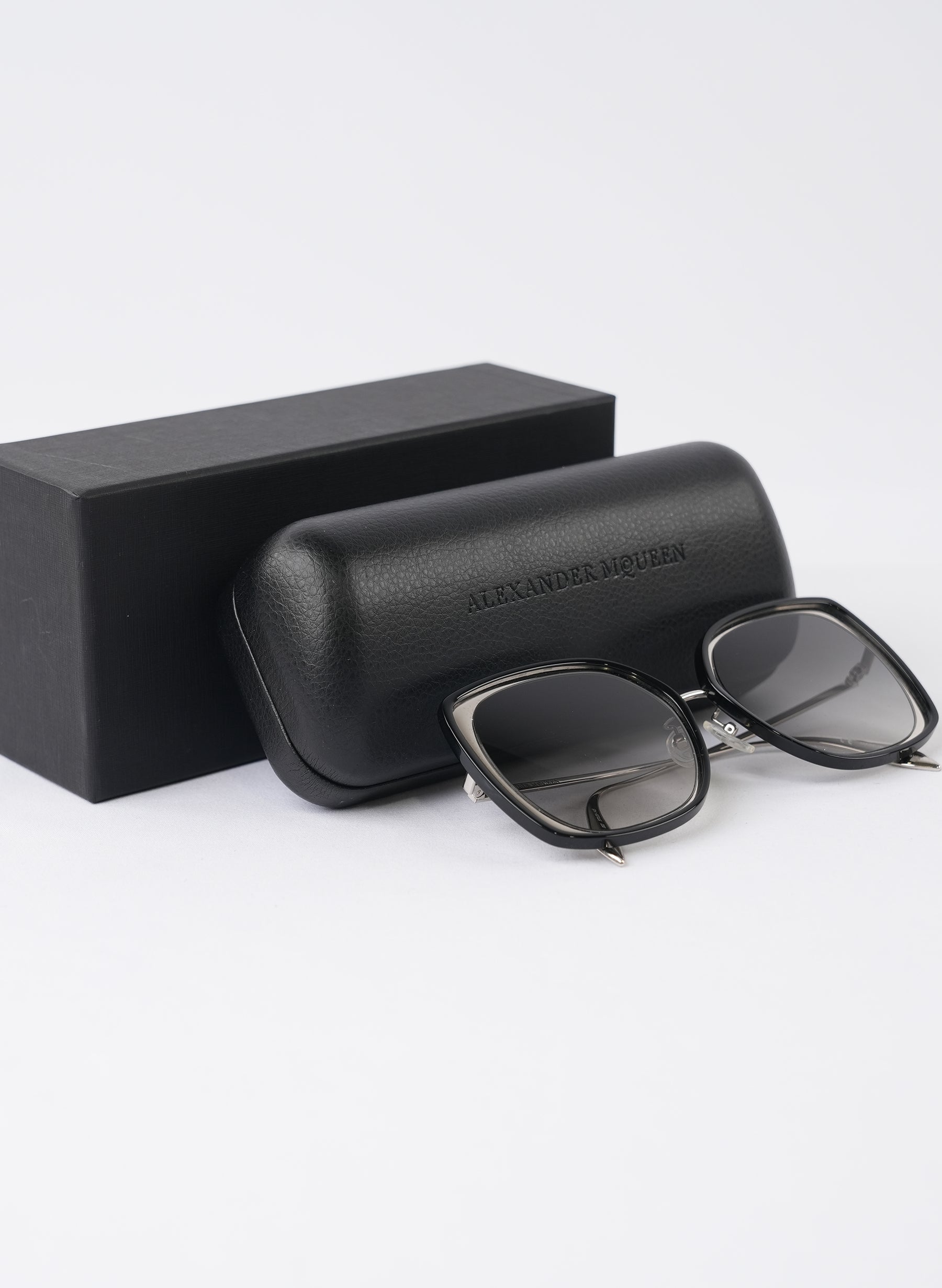 Alexander McQueen Black Sunglasses