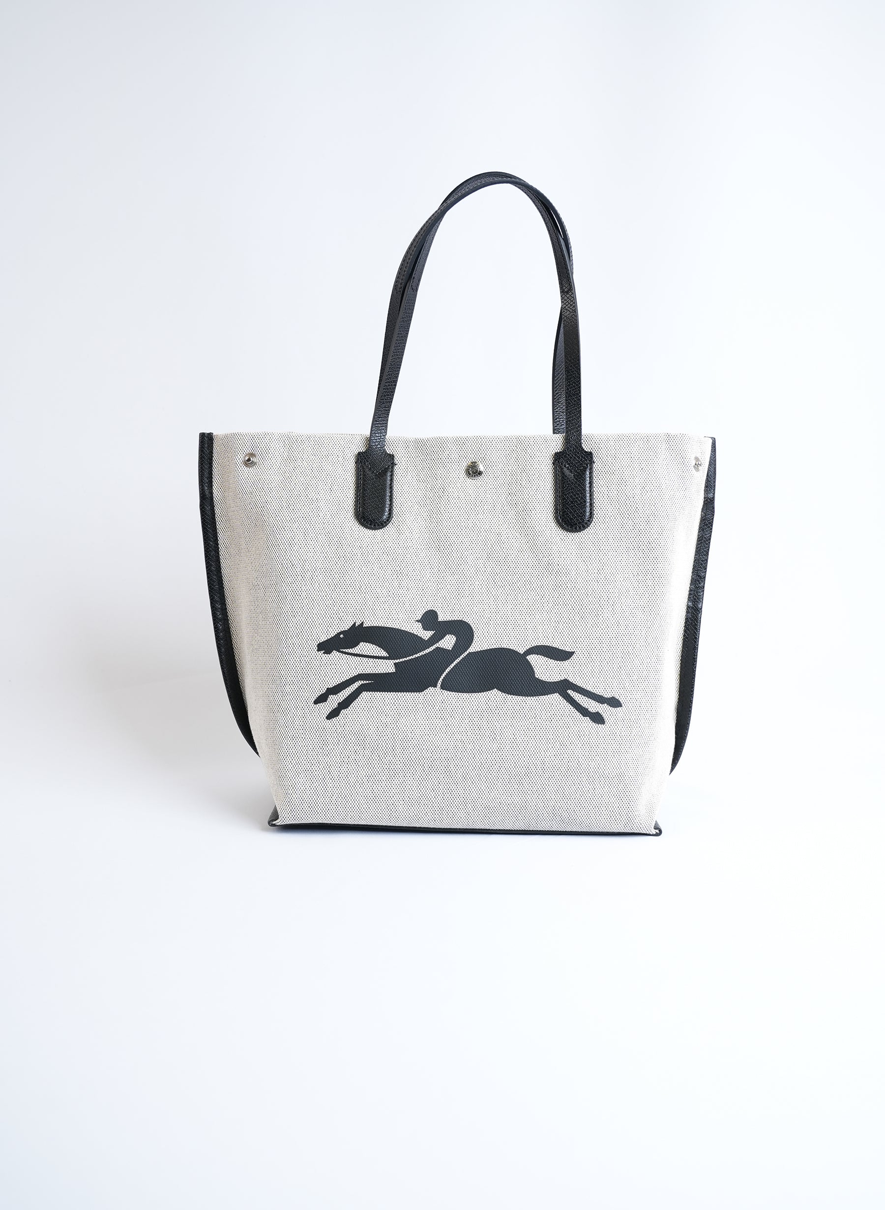 Long Champ Roseau Canvas Tote Bag