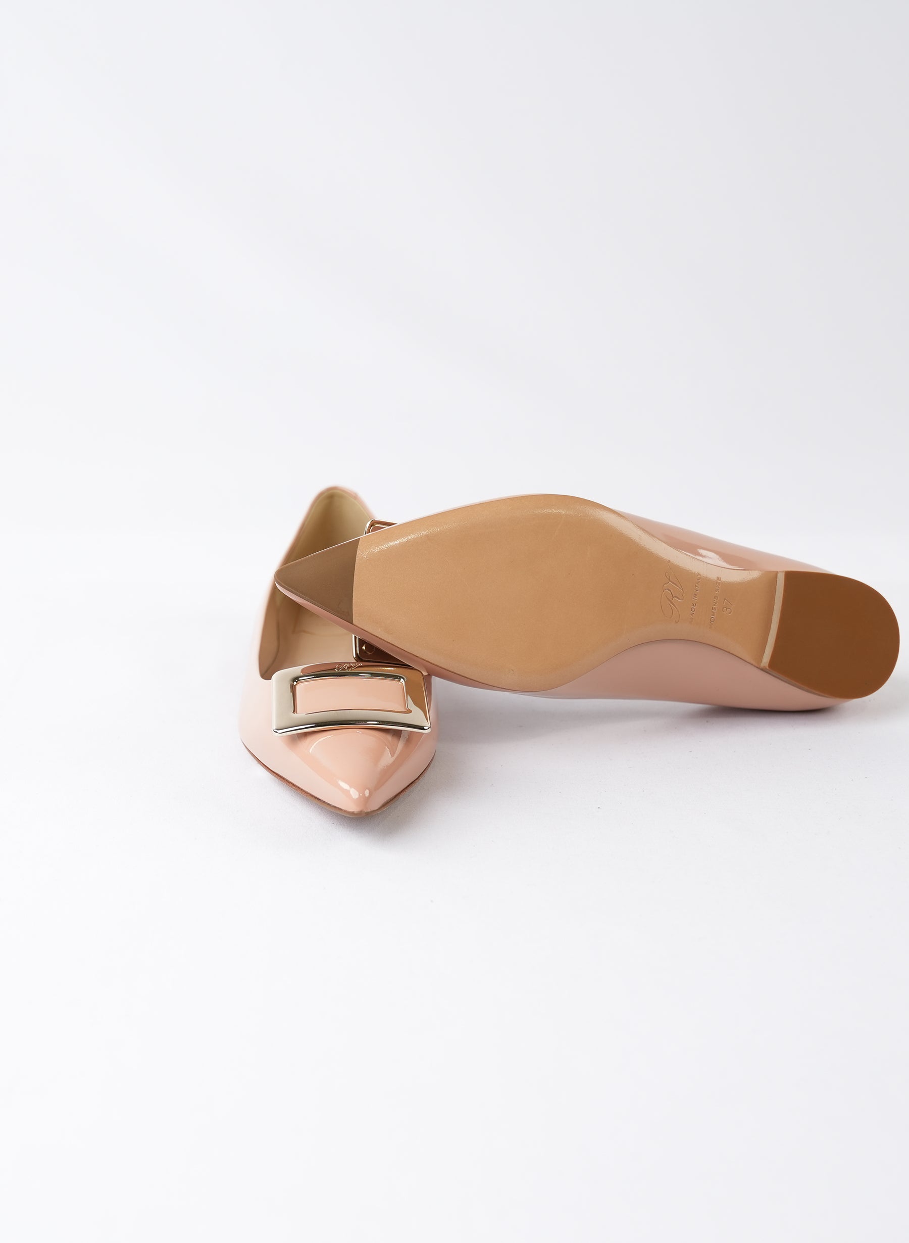 Roger Vivier Leather Ballet Flats