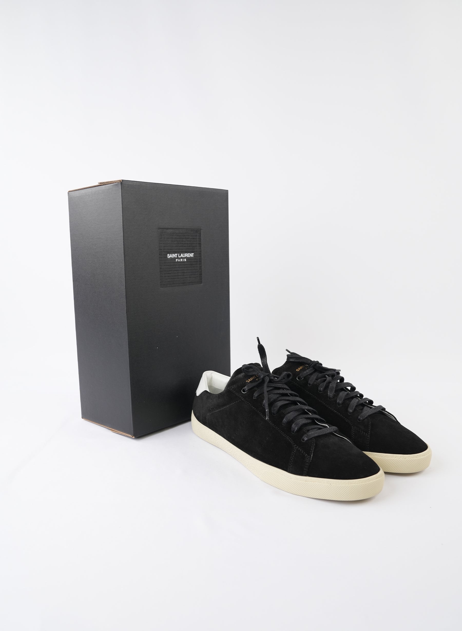 Saint Laurent Classic Court Suede Low Top Trainers