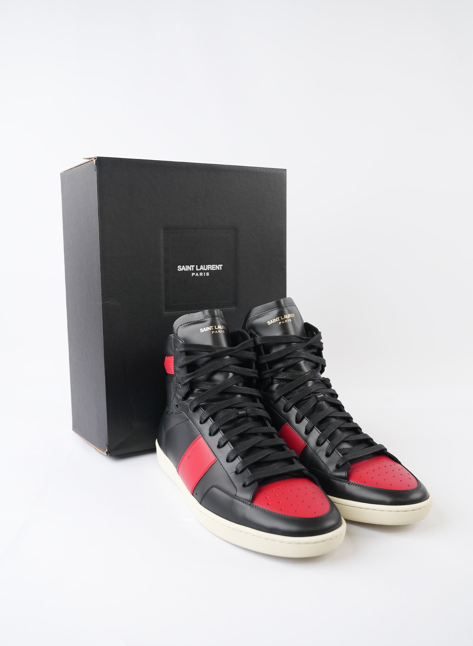 Saint Laurent Classic Court High Top Sneakers