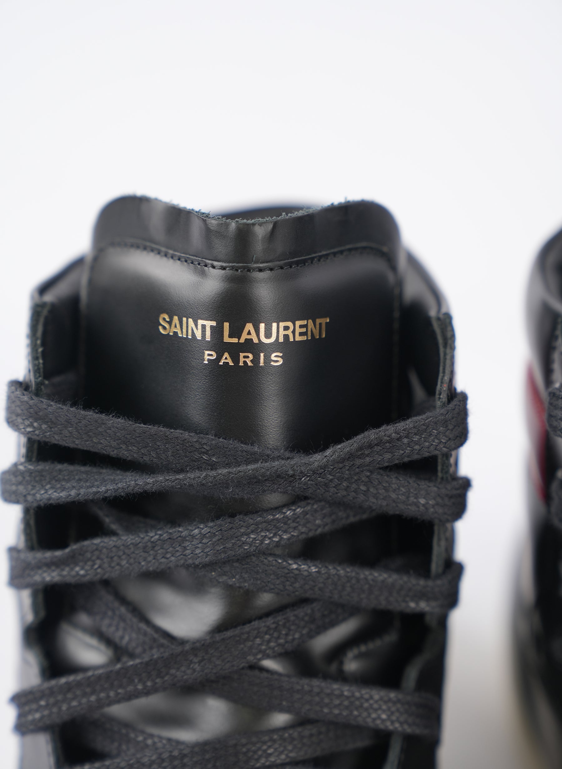 Saint Laurent Classic Court High Top Sneakers