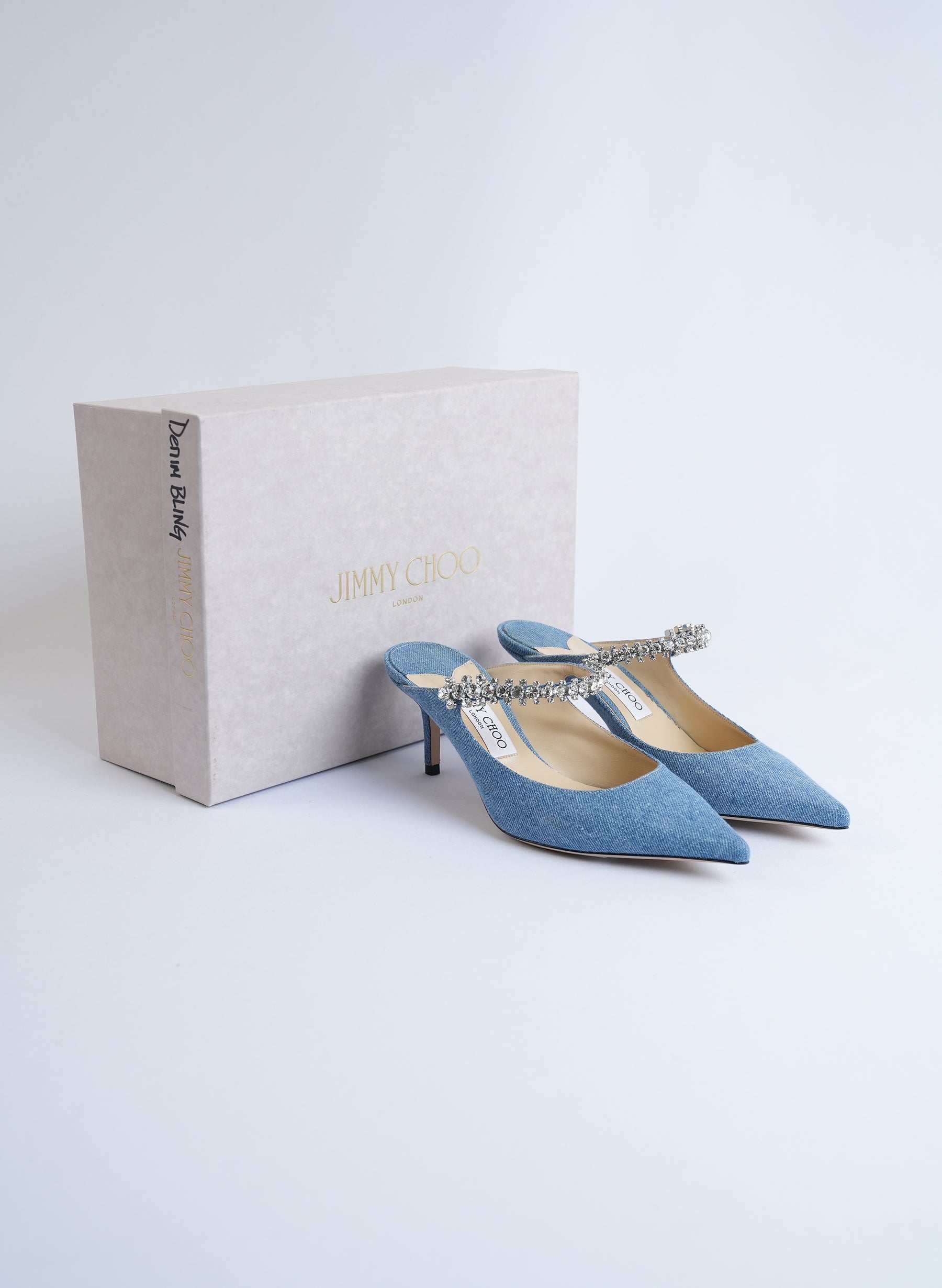 Jimmy Choo Crystal Embellished Mules