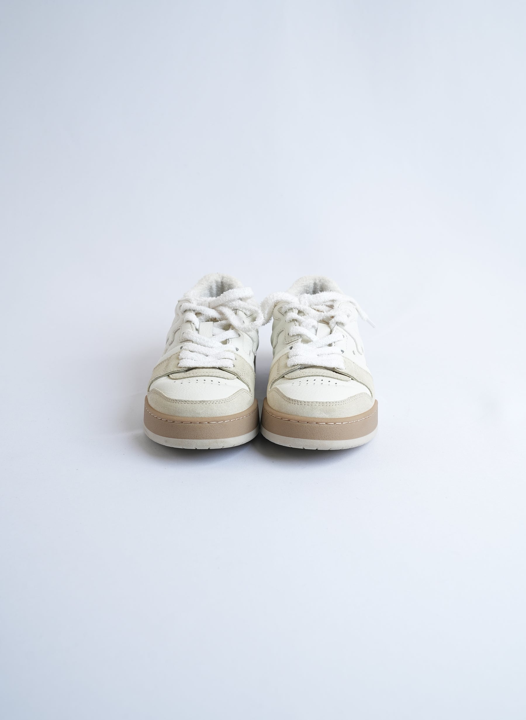 Fendi Match Leather White Sneakers
