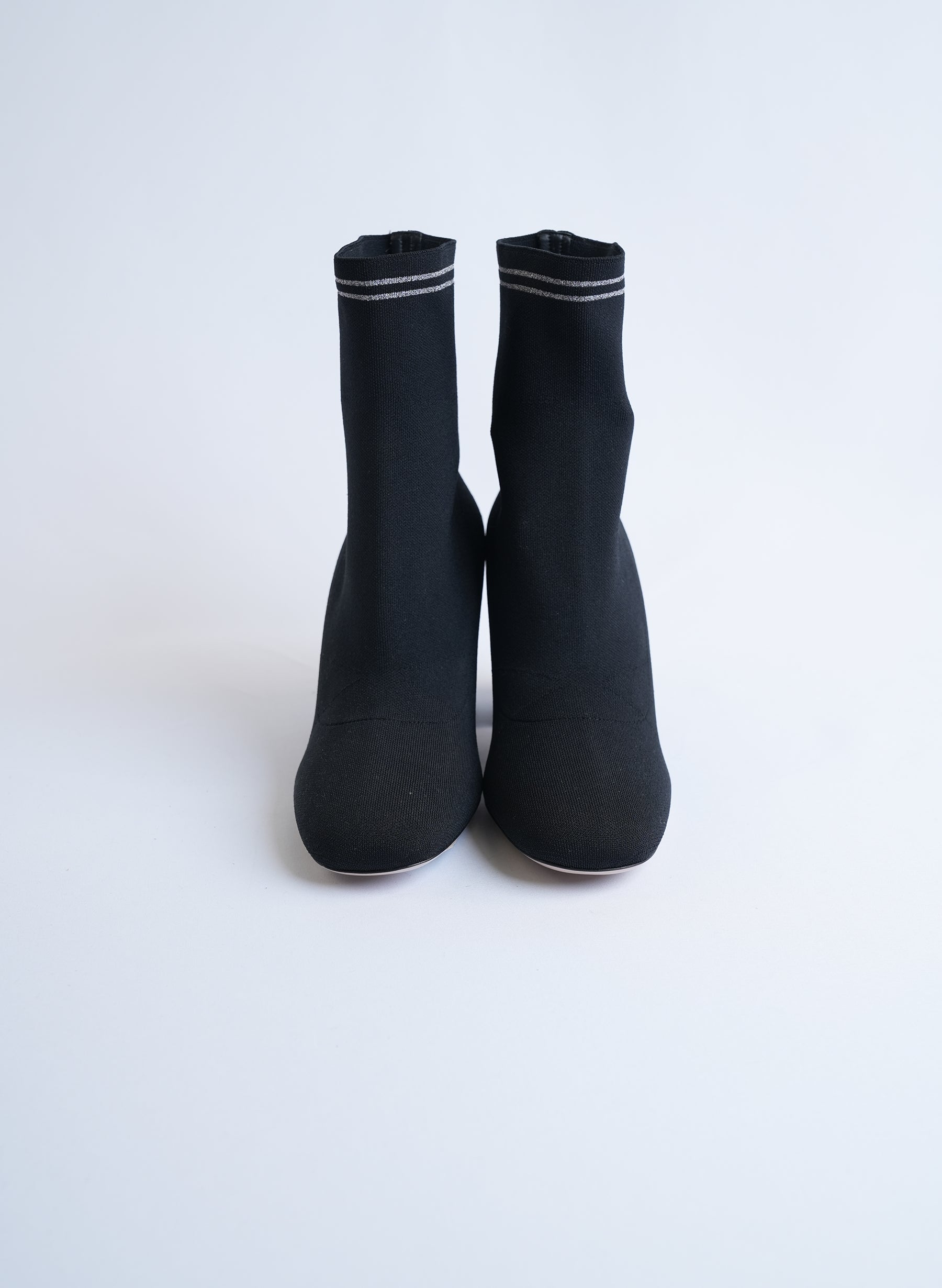 Miu Miu Stretch Knit Ankle Boots