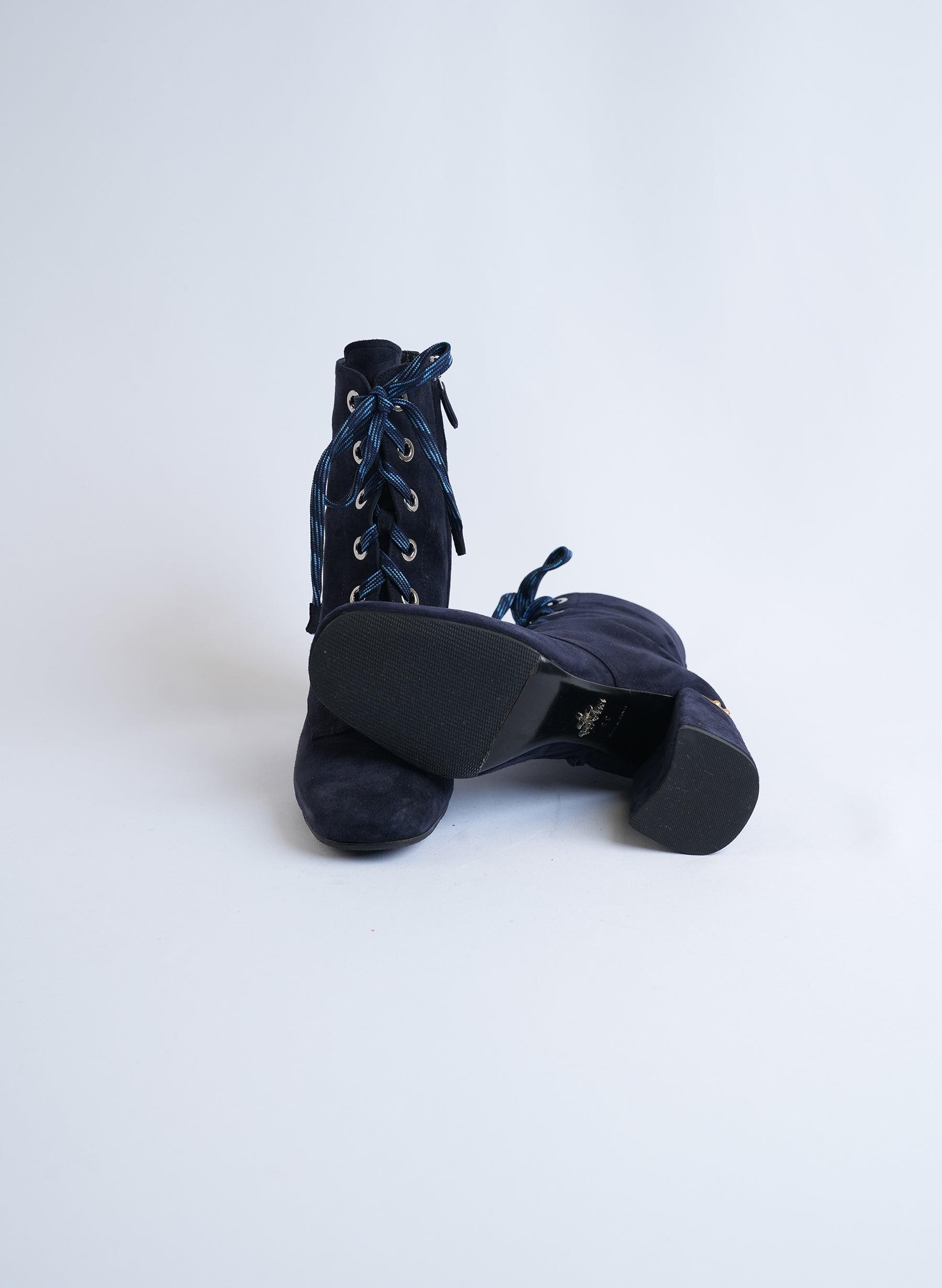 Prada Lace Up Boots