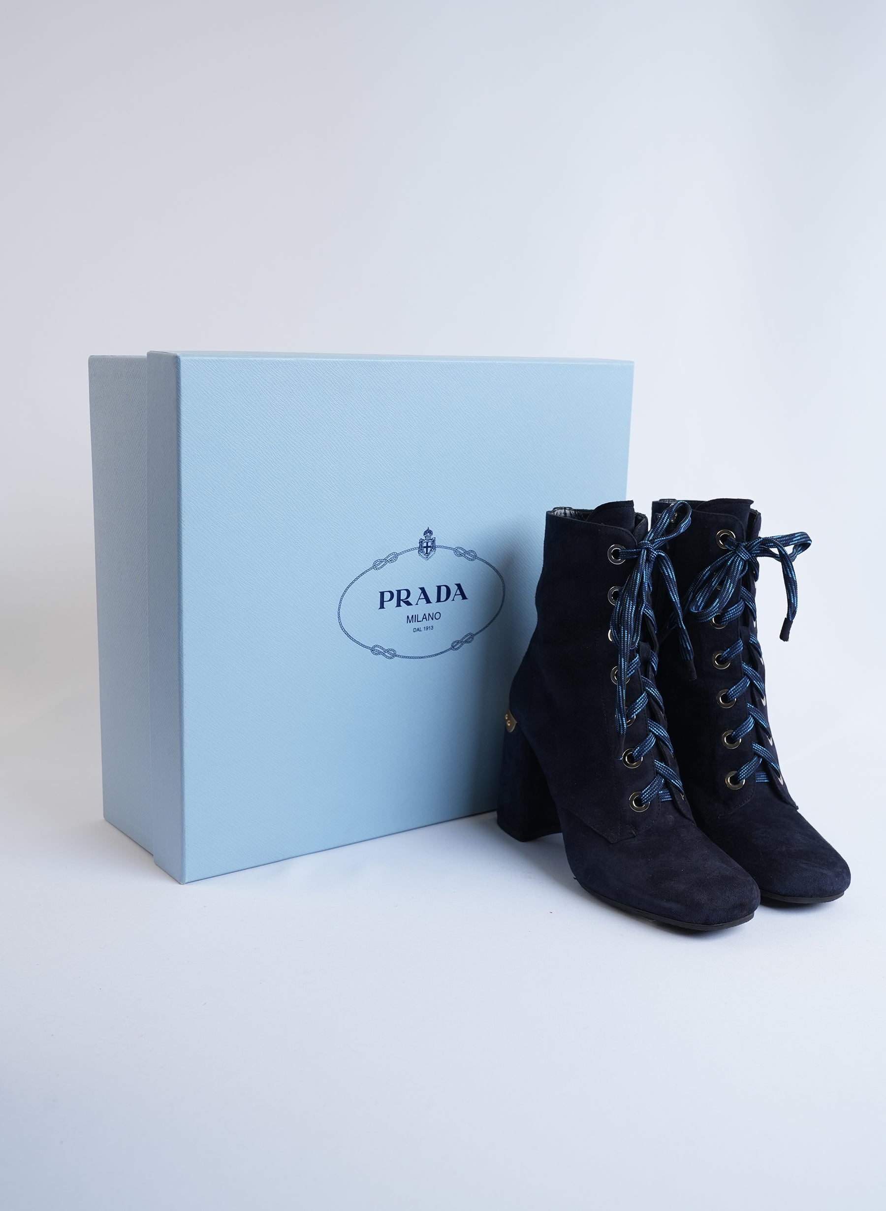 Prada Lace Up Boots