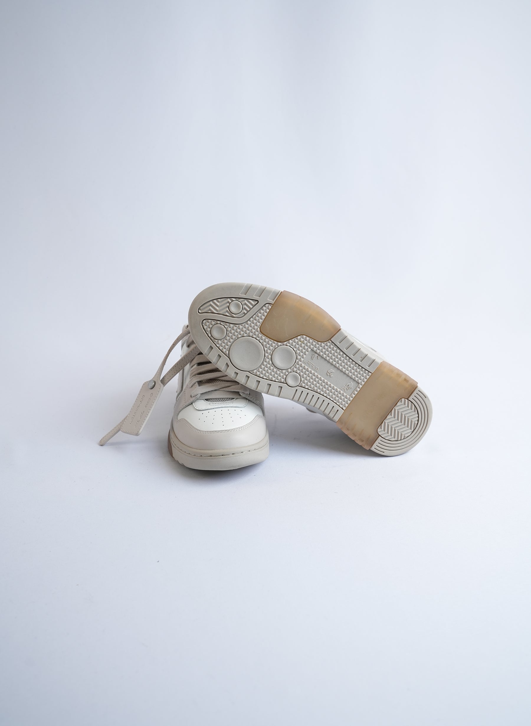 Off-White Out Of Office Cream White Sneakers