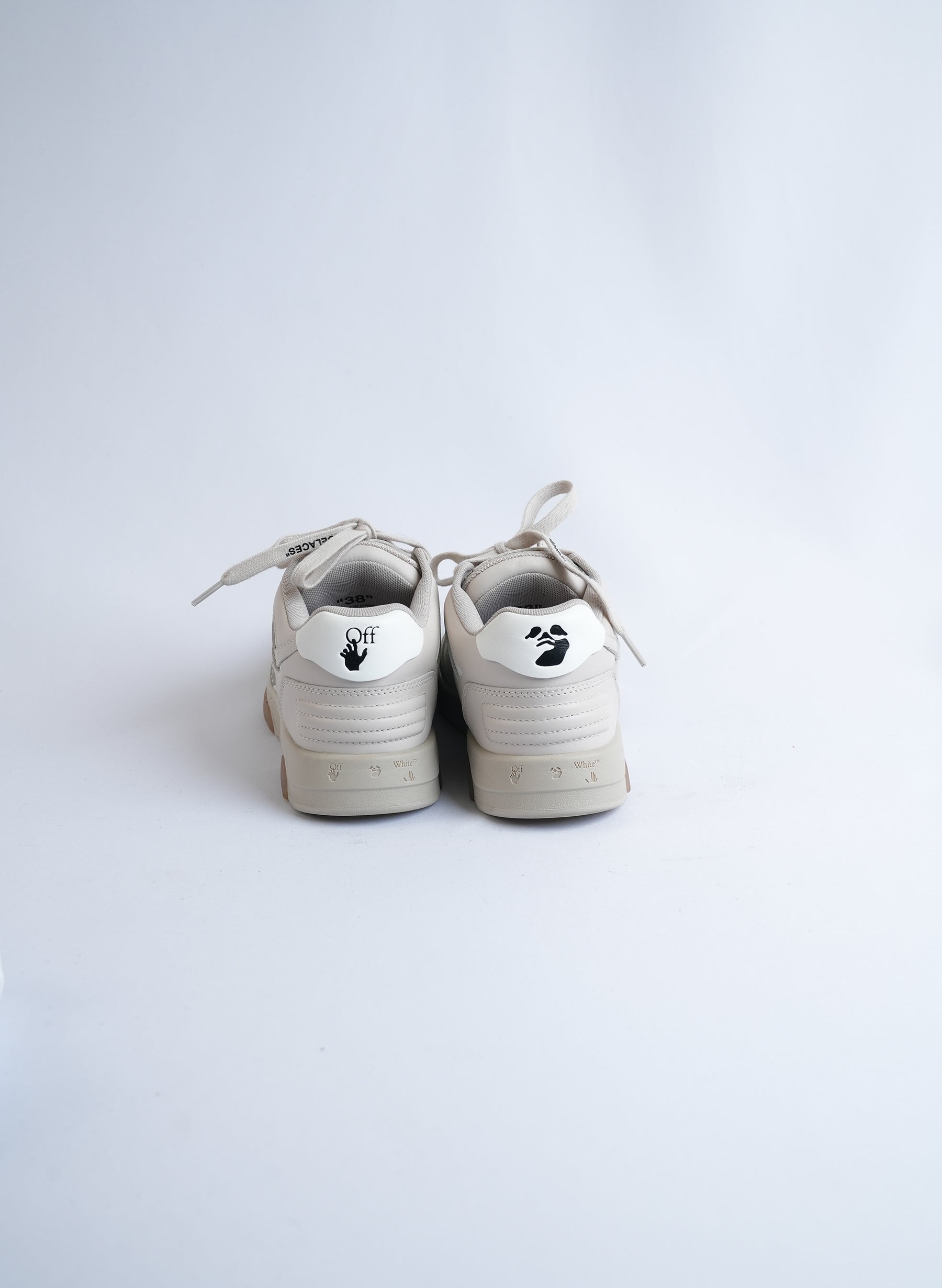Off-White Out Of Office Cream White Sneakers