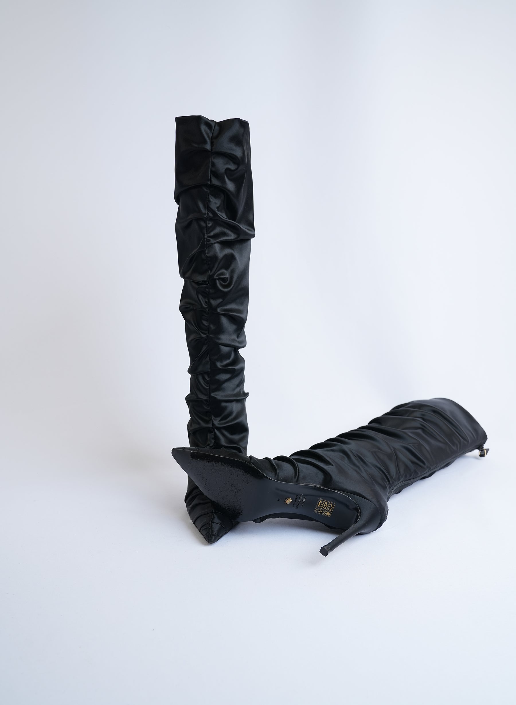 Stuart Weitzman Satin Long Boots