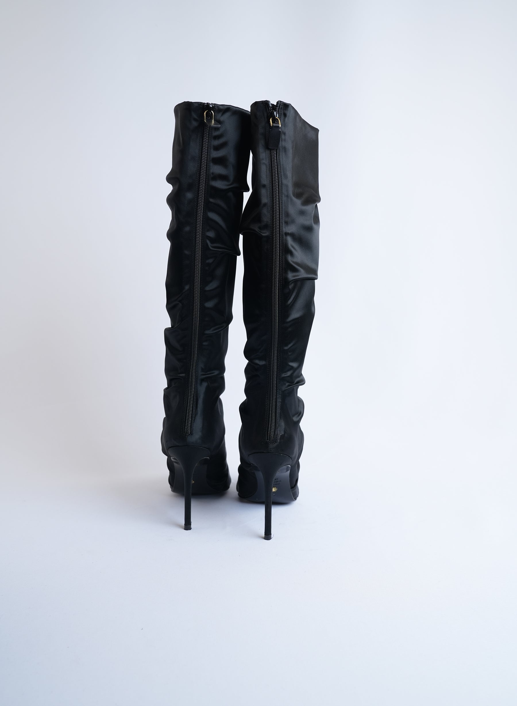 Stuart Weitzman Satin Long Boots