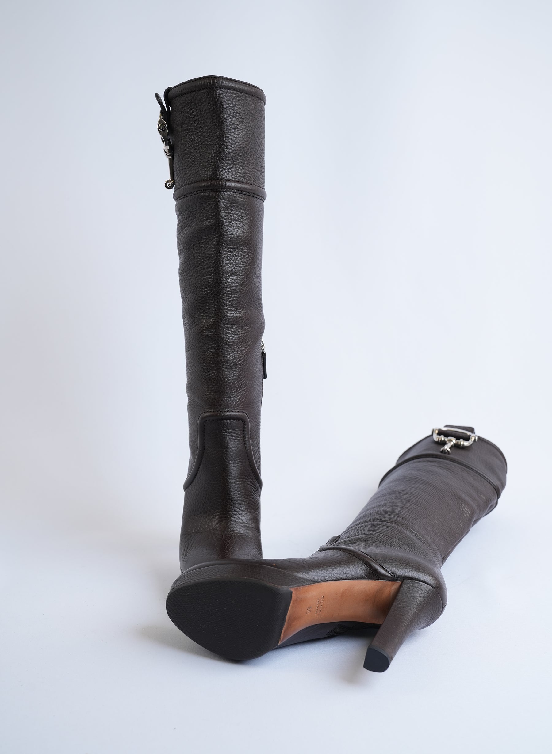 Gucci Brown Leather Boots