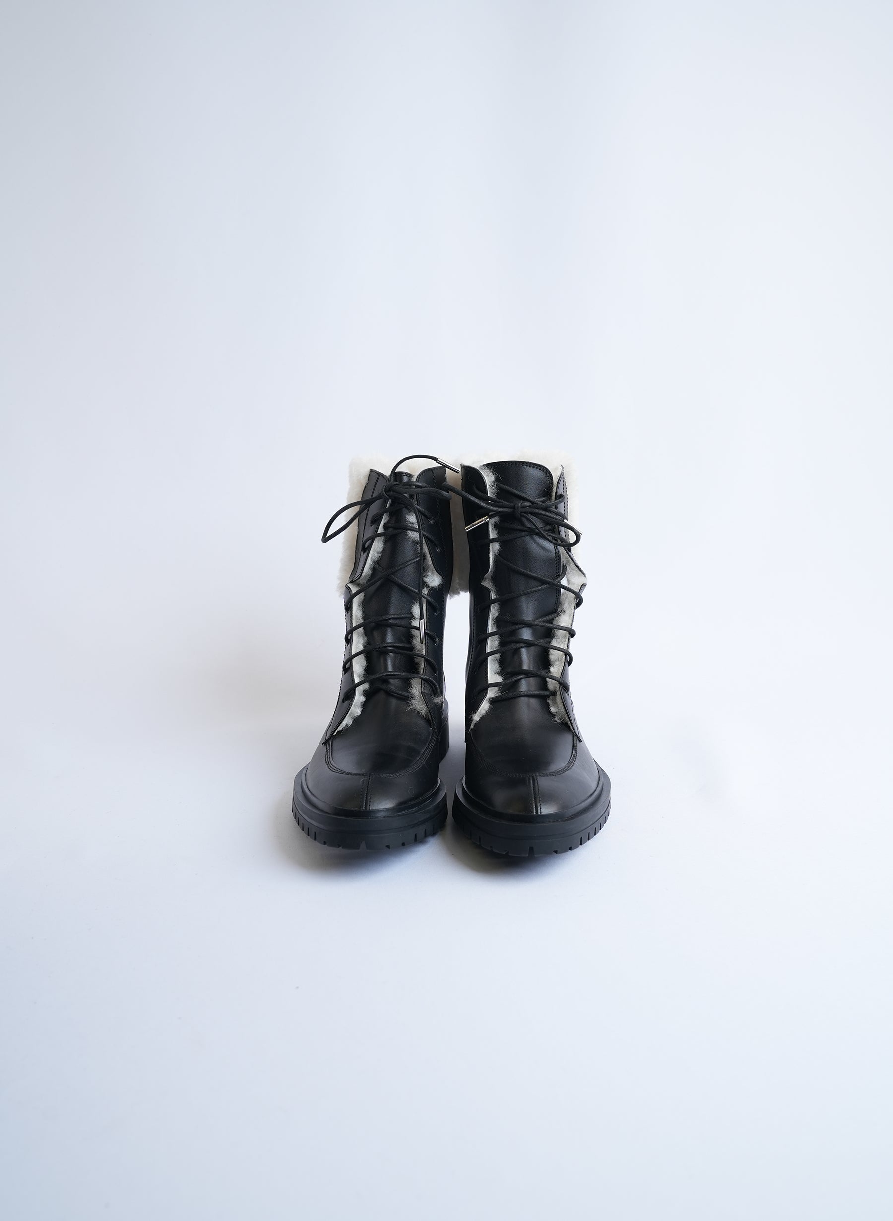 Givenchy Shearling Aviator Combat Boots