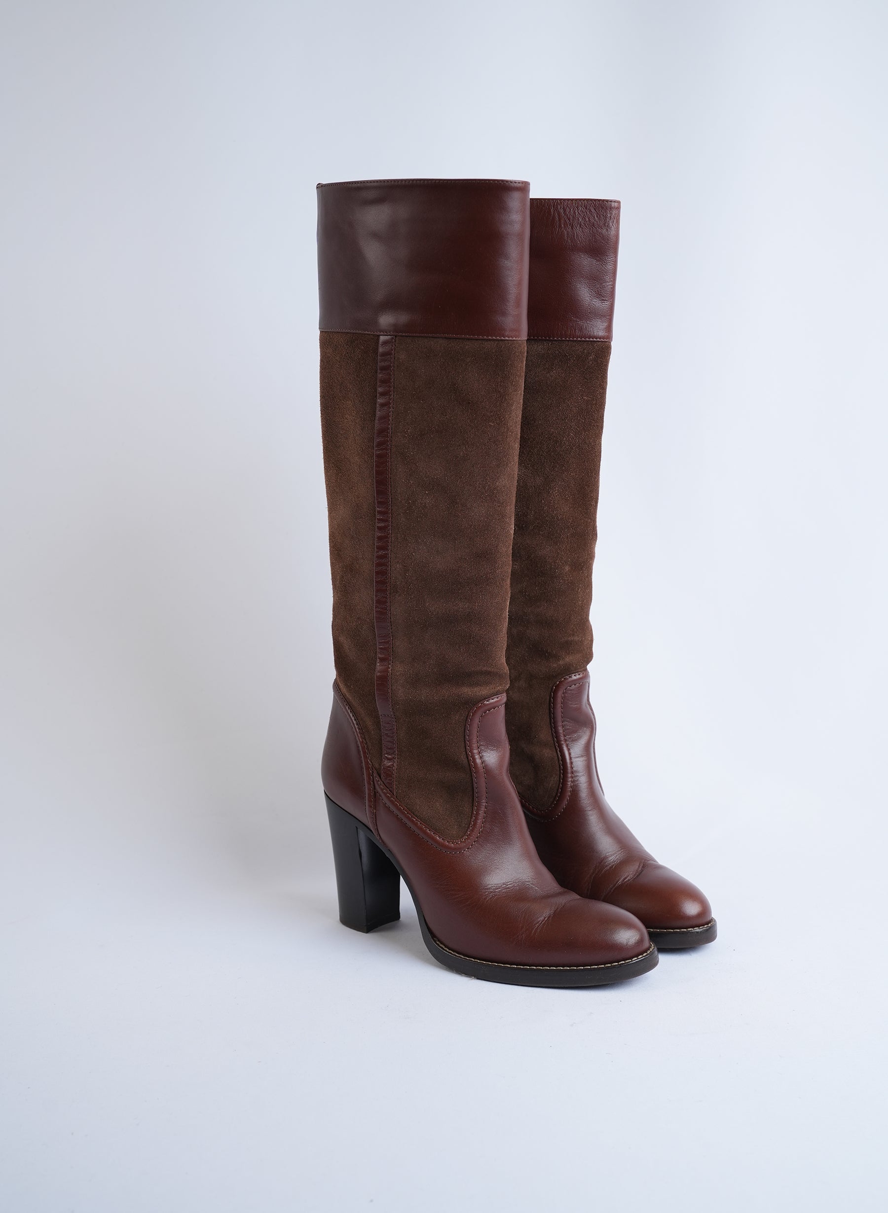 Chloe Brown Suede Boots
