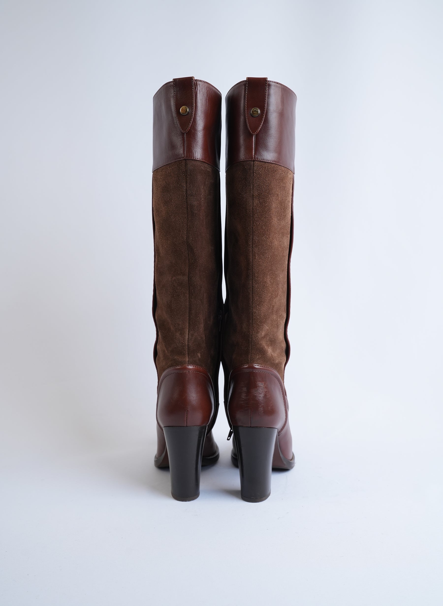 Chloe Brown Suede Boots