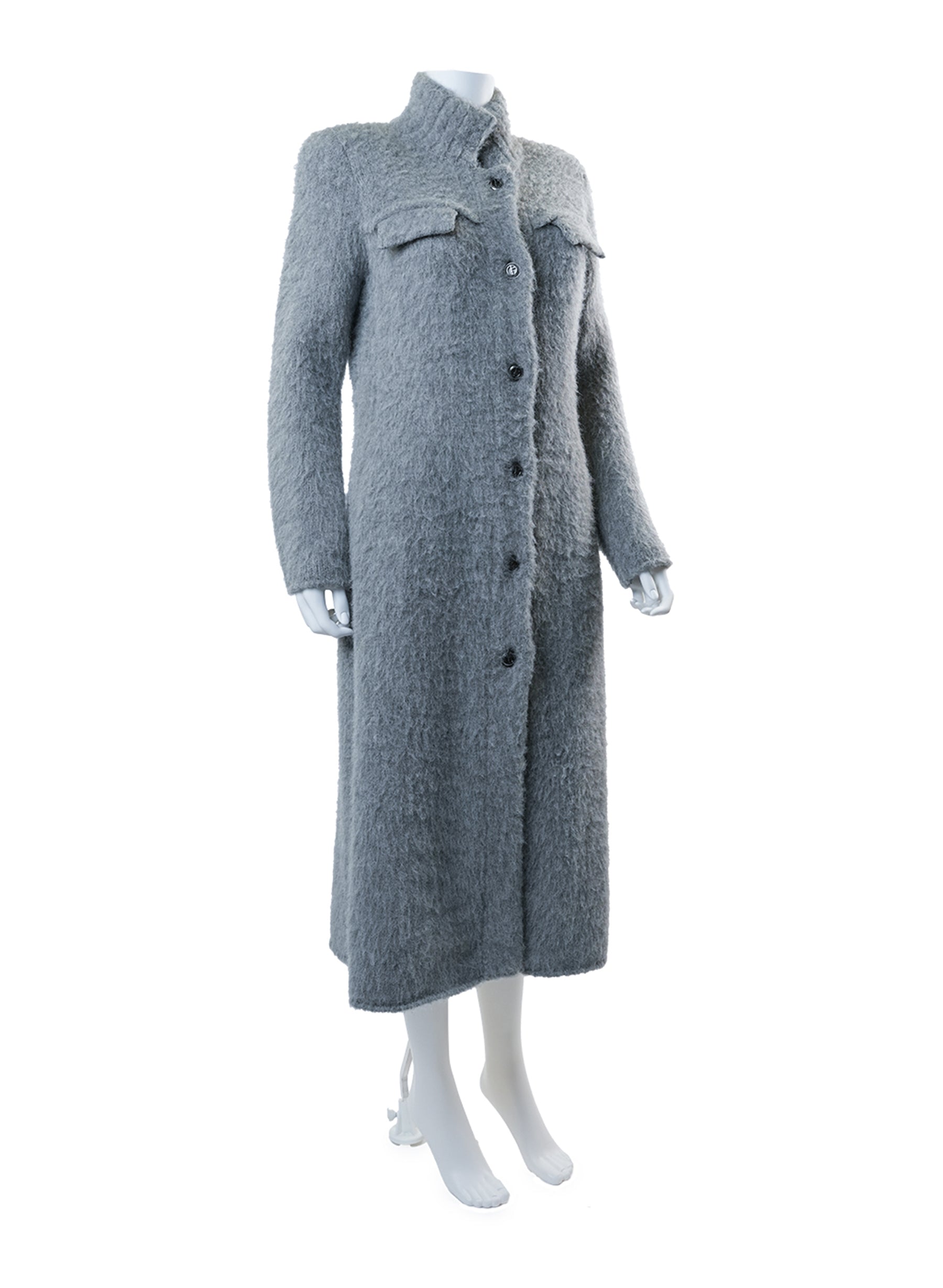 Giorgio Armani Brushed Alpaca-Wool Cardigan Coat