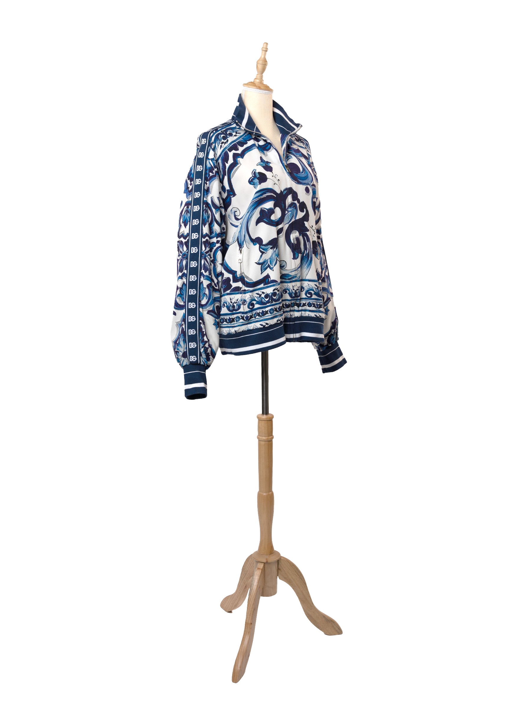 Dolce & Gabbana Majolica Print Cady Track Jacket