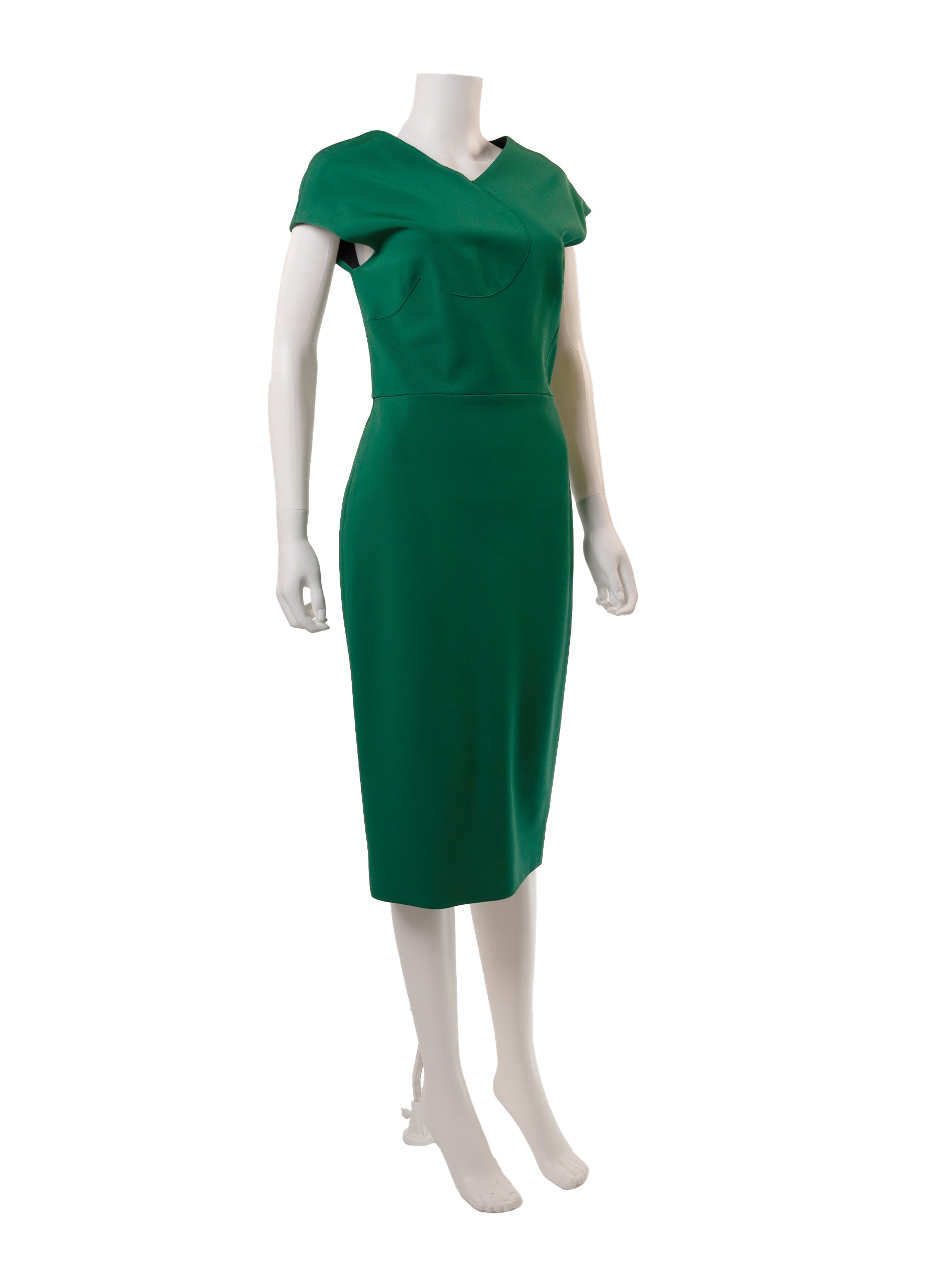 Victoria Beckham Heart Seam Fitted Pencil Dress