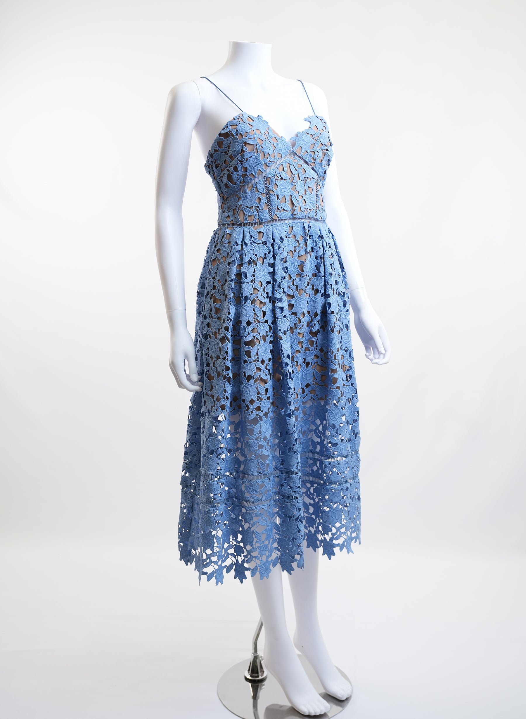 Self Portrait Midi Lace Dress