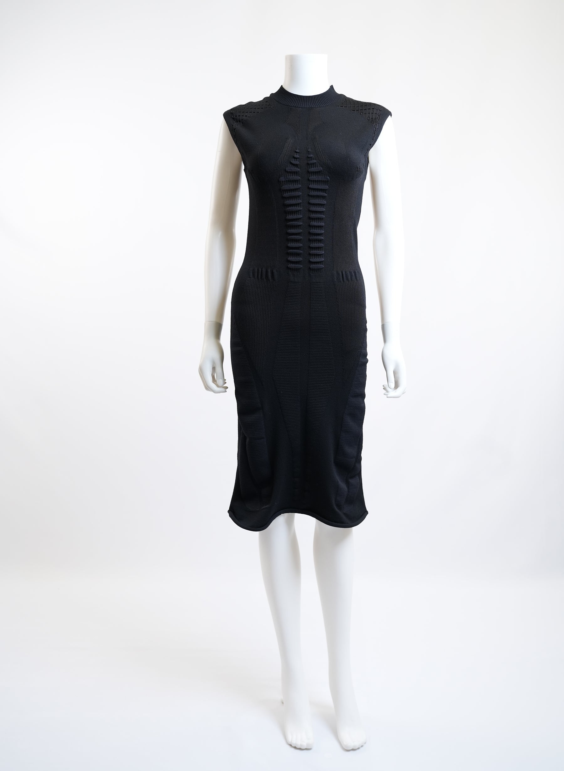 Louis Vuitton Black Midi Dress