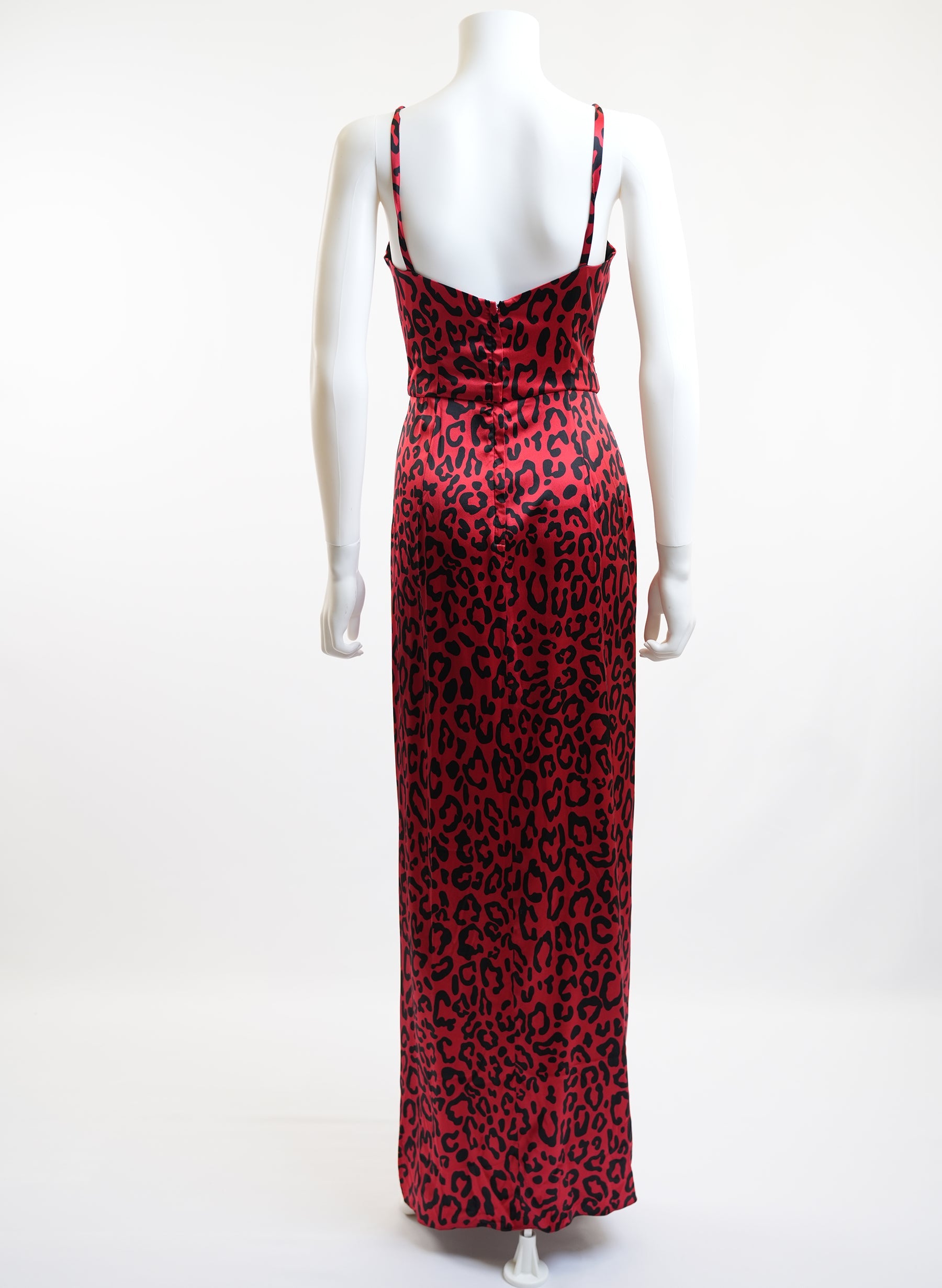 Dolce & Gabbana Leopard Print Silk Dress