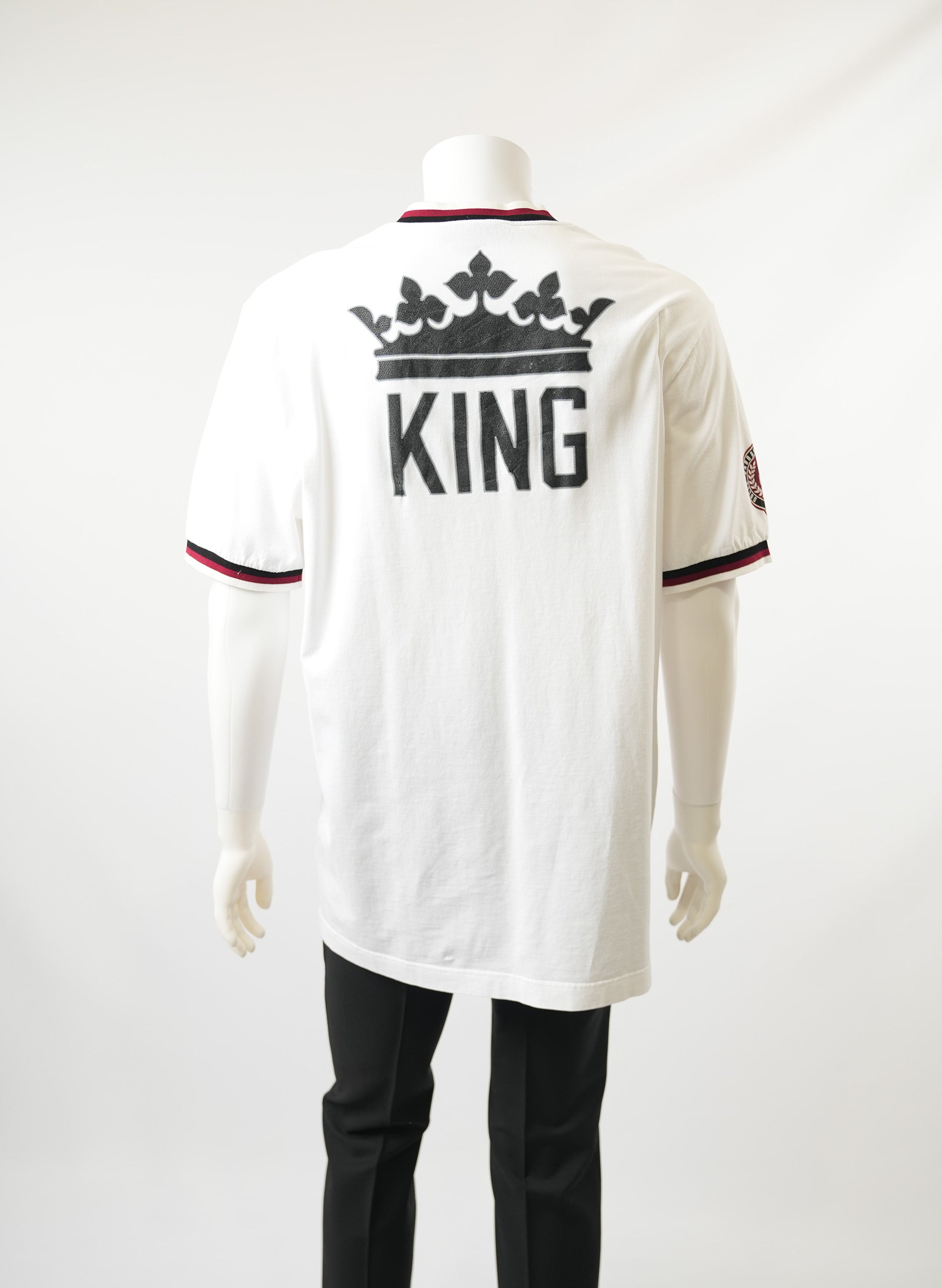 Dolce and Gabbana DG Logo Crown King Print T-Shirt