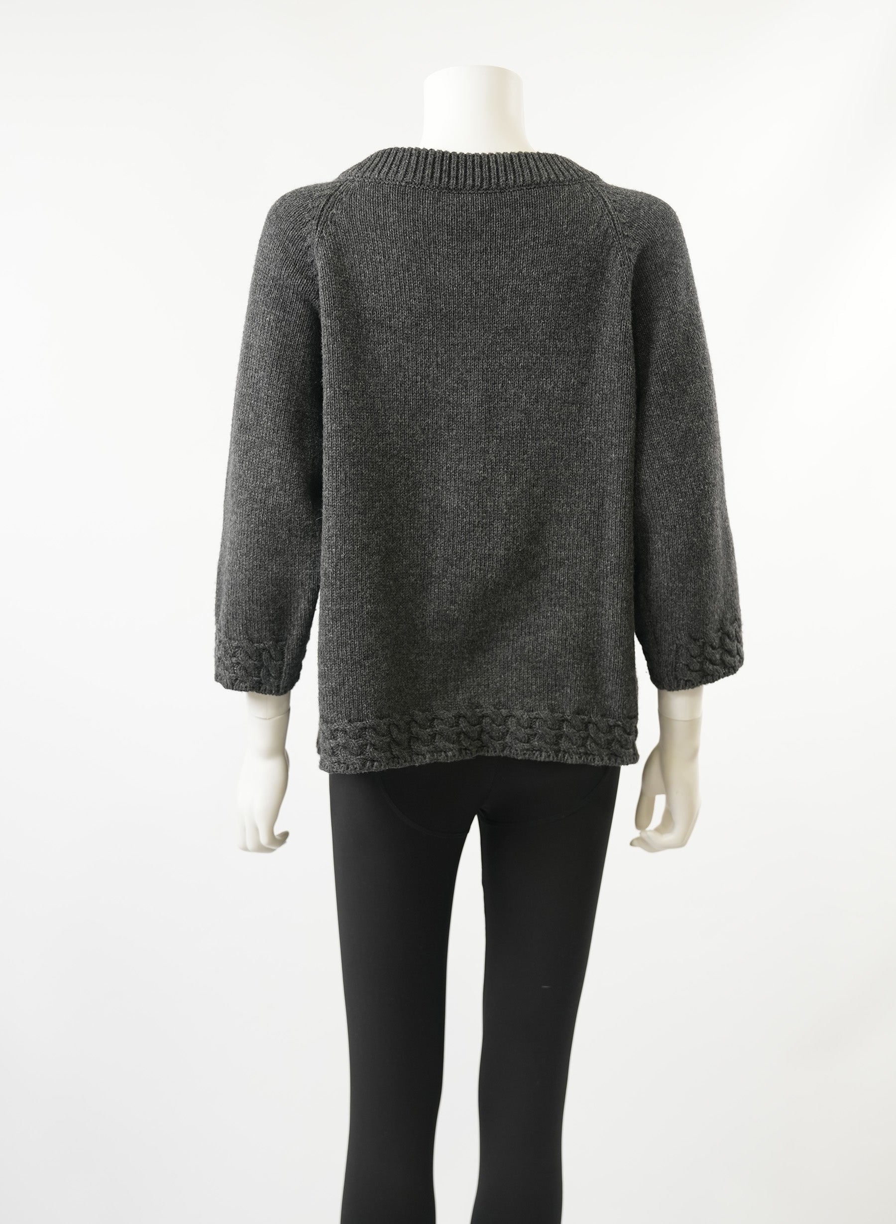 Prada Grey Cardigan Sweater