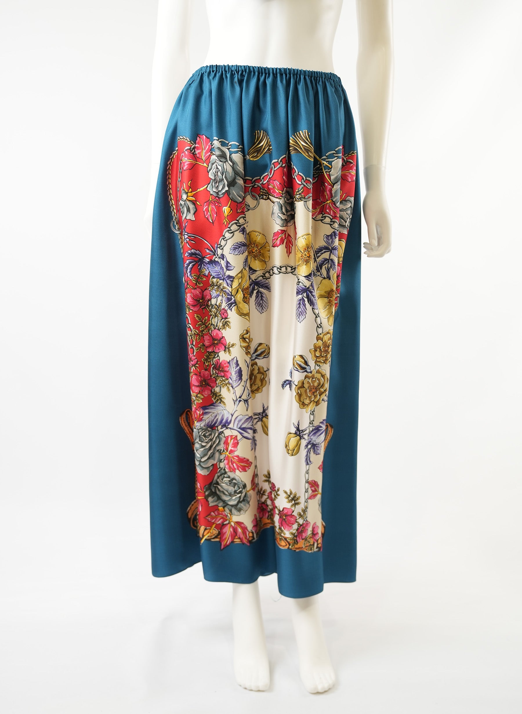 Gucci Floral Silk Maxi Skirt