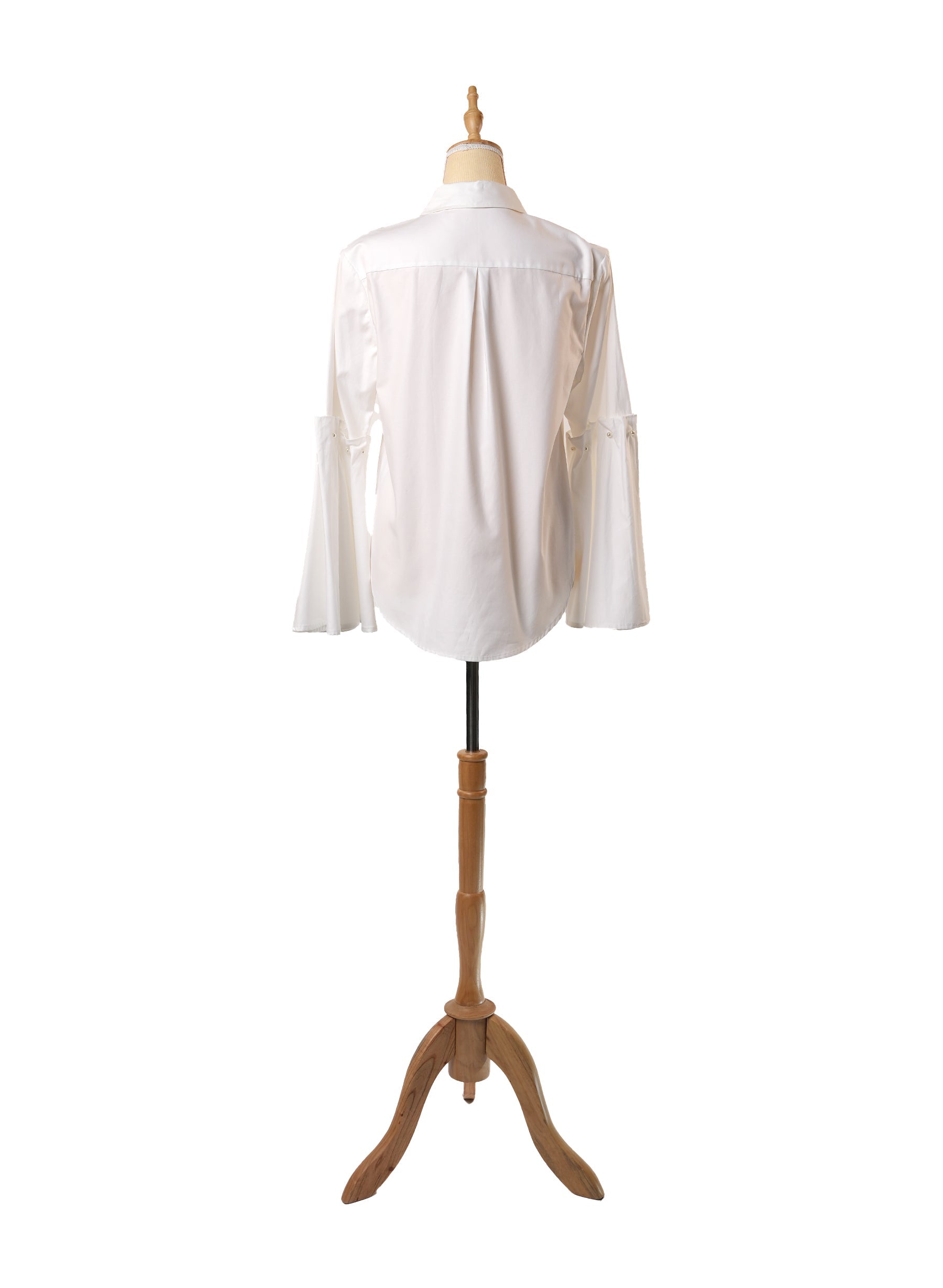 Jonathan Simkhai Jordy Pleated-Sleeve Poplin Shirt