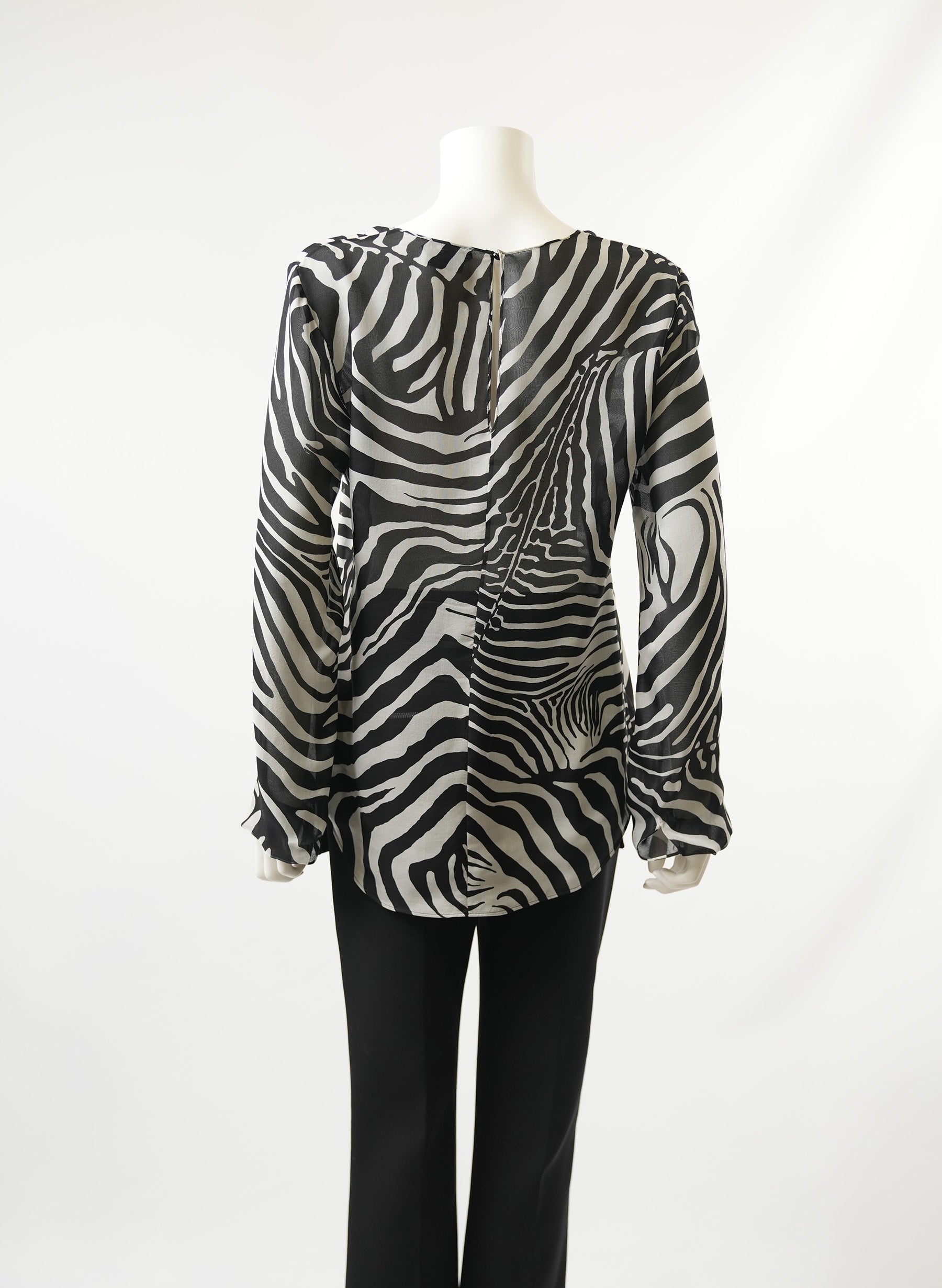 Tom Ford Via Laveggio Black and White Blouse