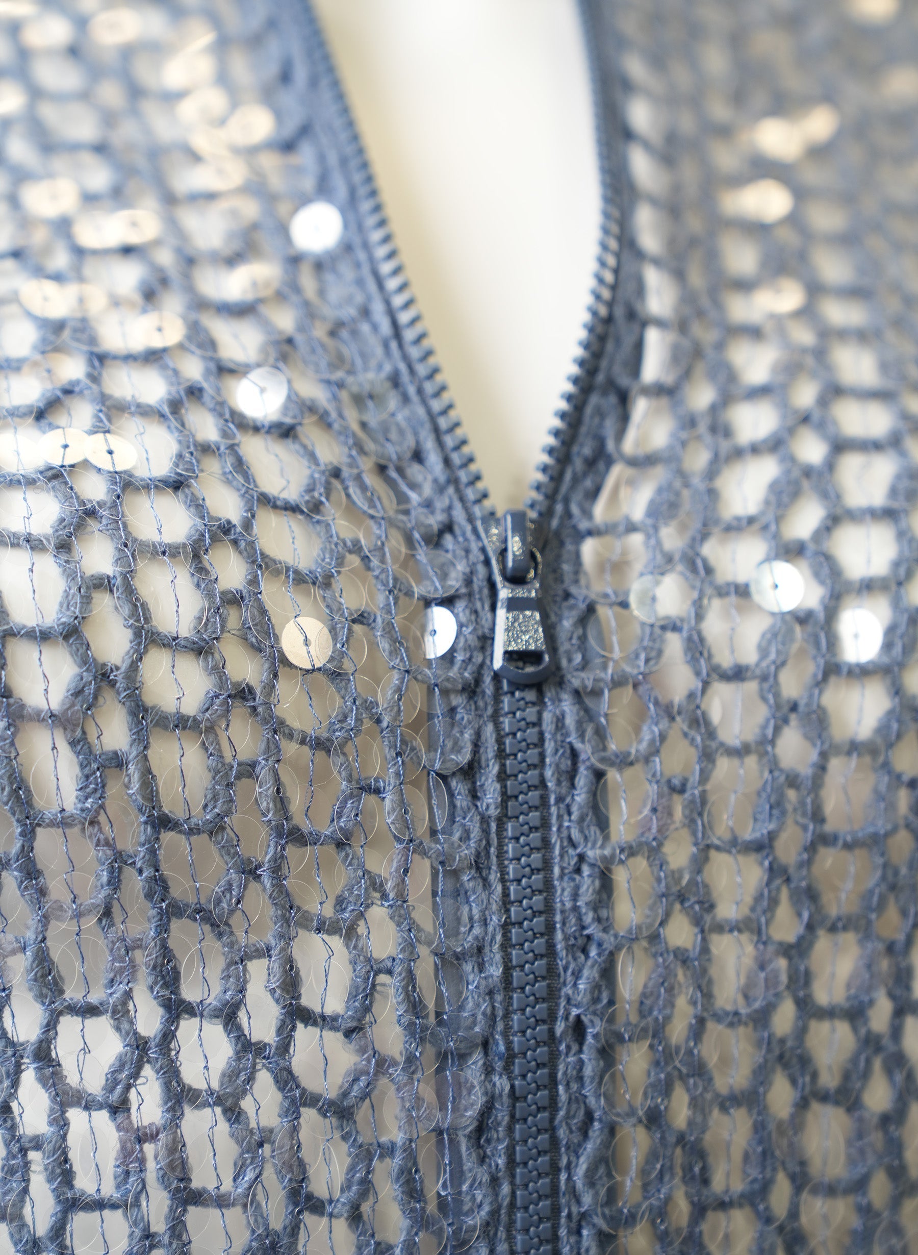 Brunello Cucinelli Sequin Zip-Up Cardigan