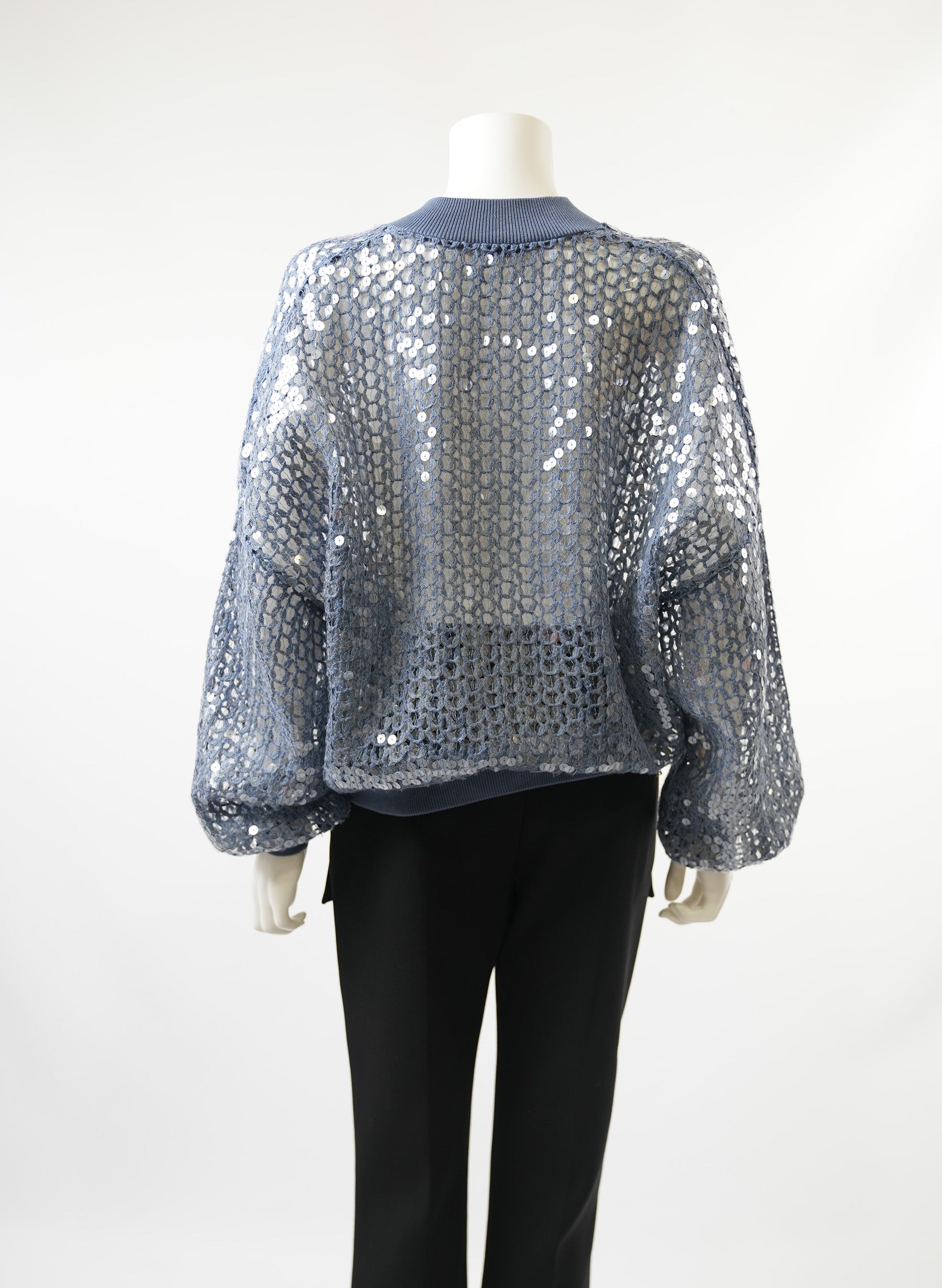 Brunello Cucinelli Sequin Zip-Up Cardigan