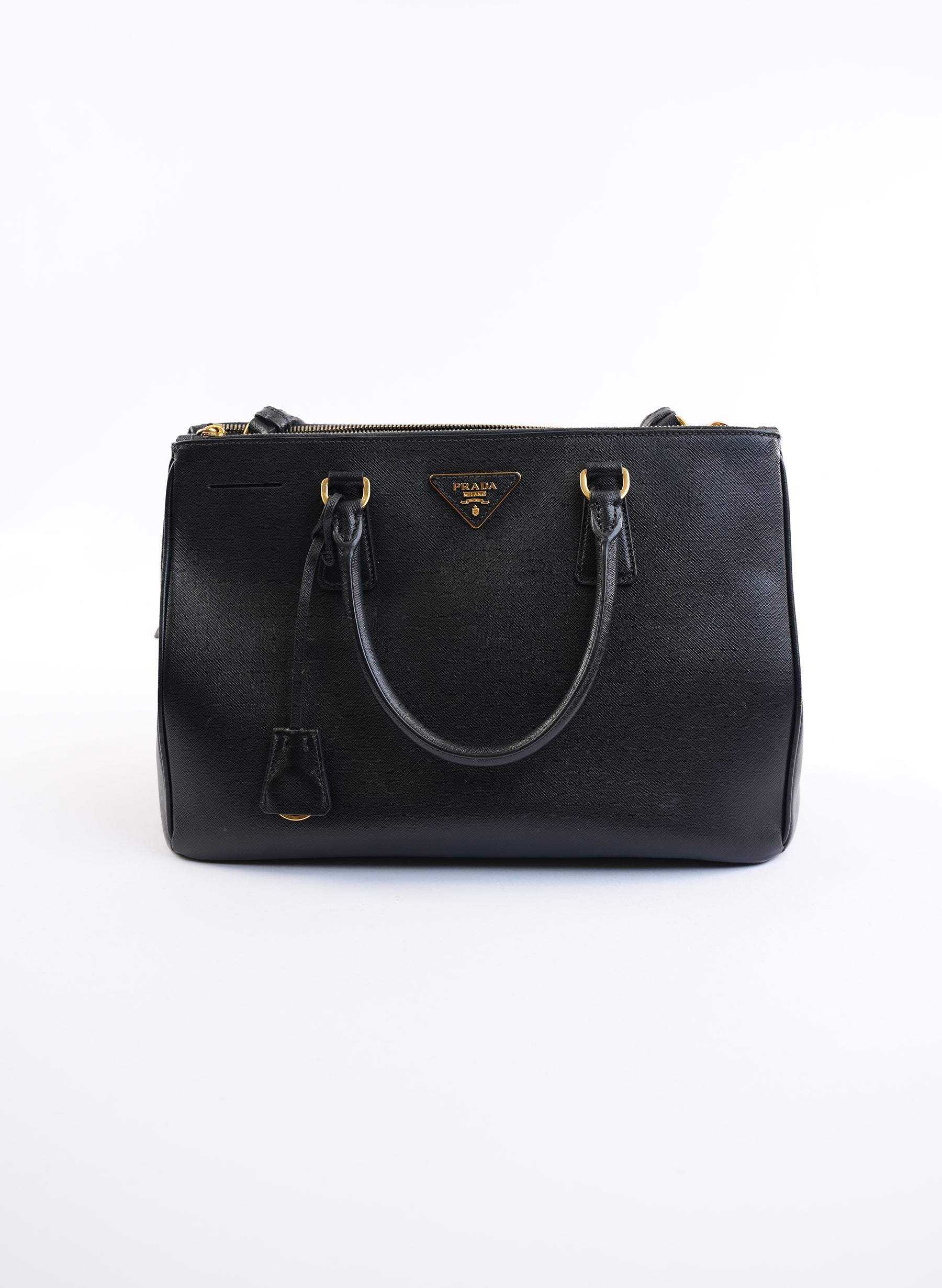 Prada Galleria Saffino Black Bag