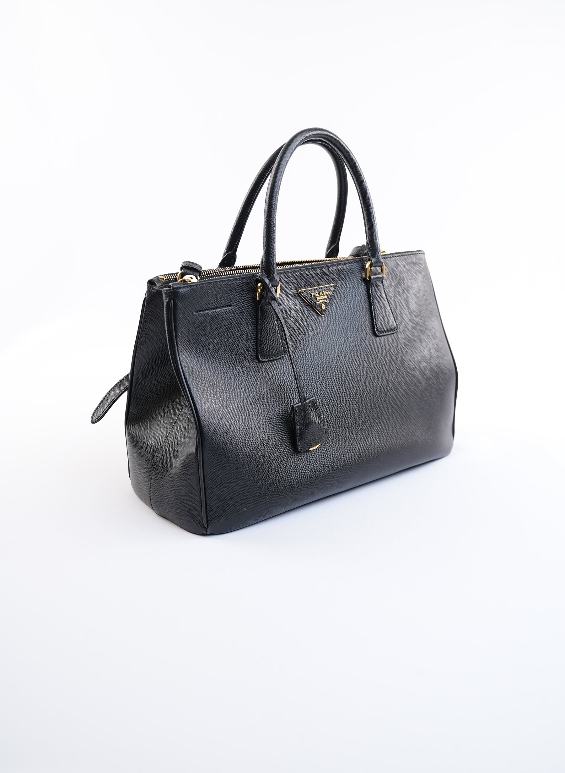 Prada Galleria Saffino Black Bag