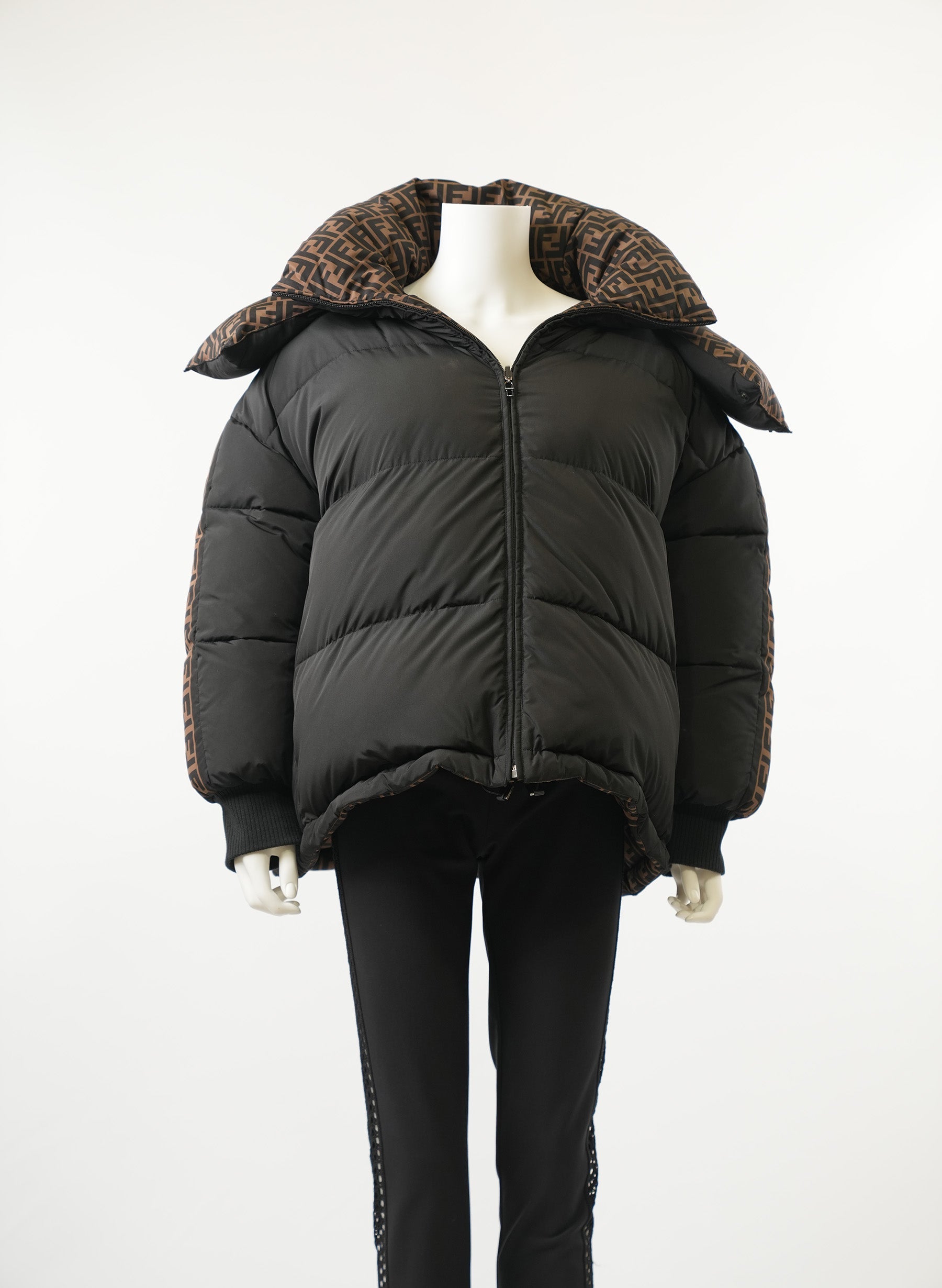 Fendi Reversible Black Down Forever Puffer Jacket