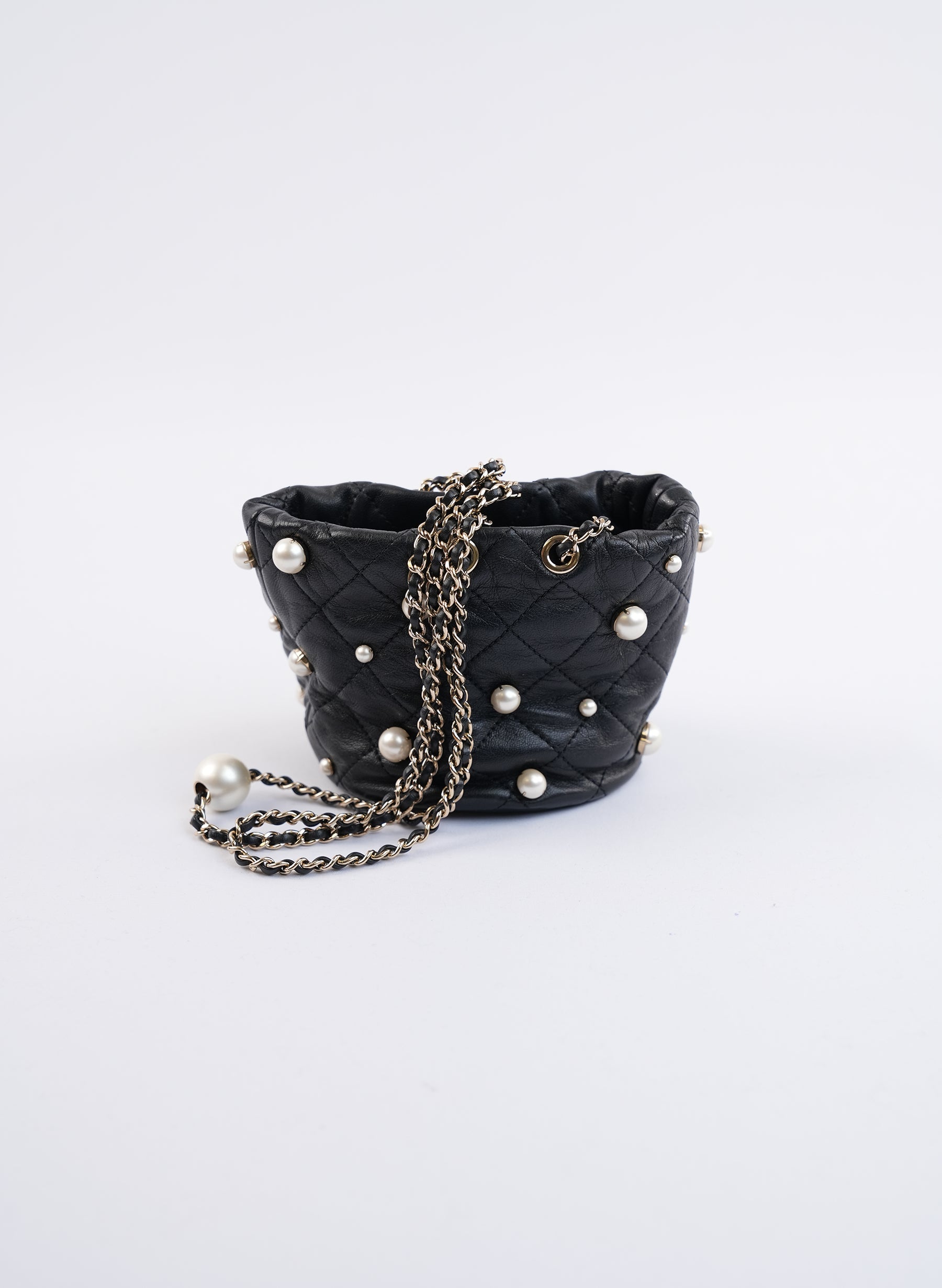 Chanel Lambskin Quilted Pearl Mini Bag