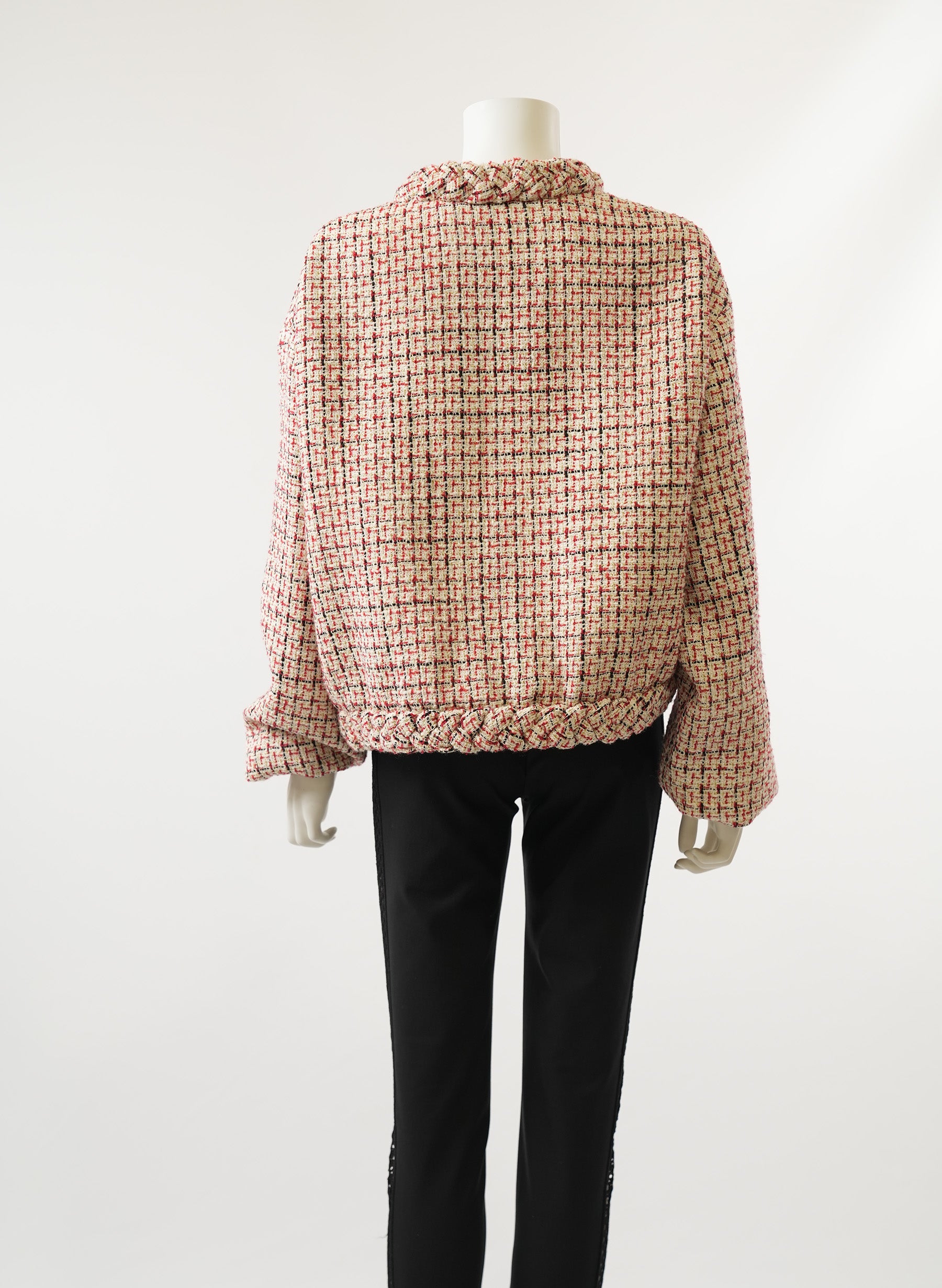 Valentino Garavani Tweed V-Neck Jacket