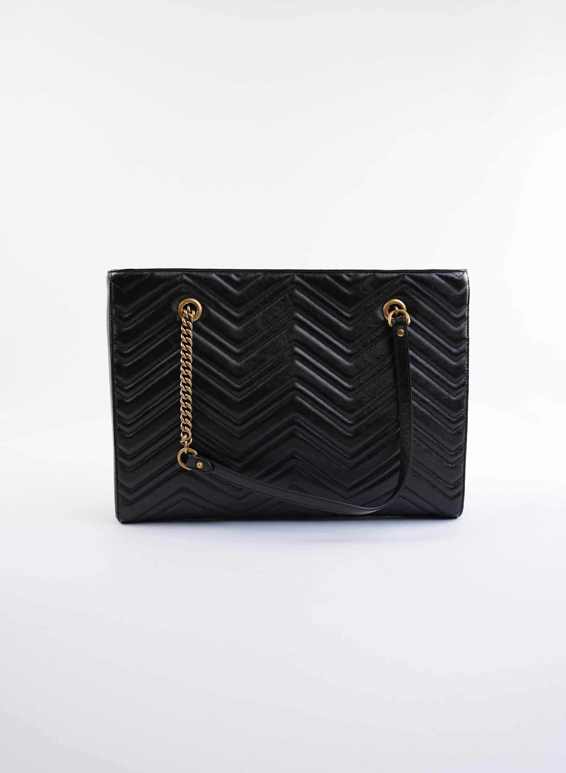 Gucci Black GG Mormont Large Tote Bag