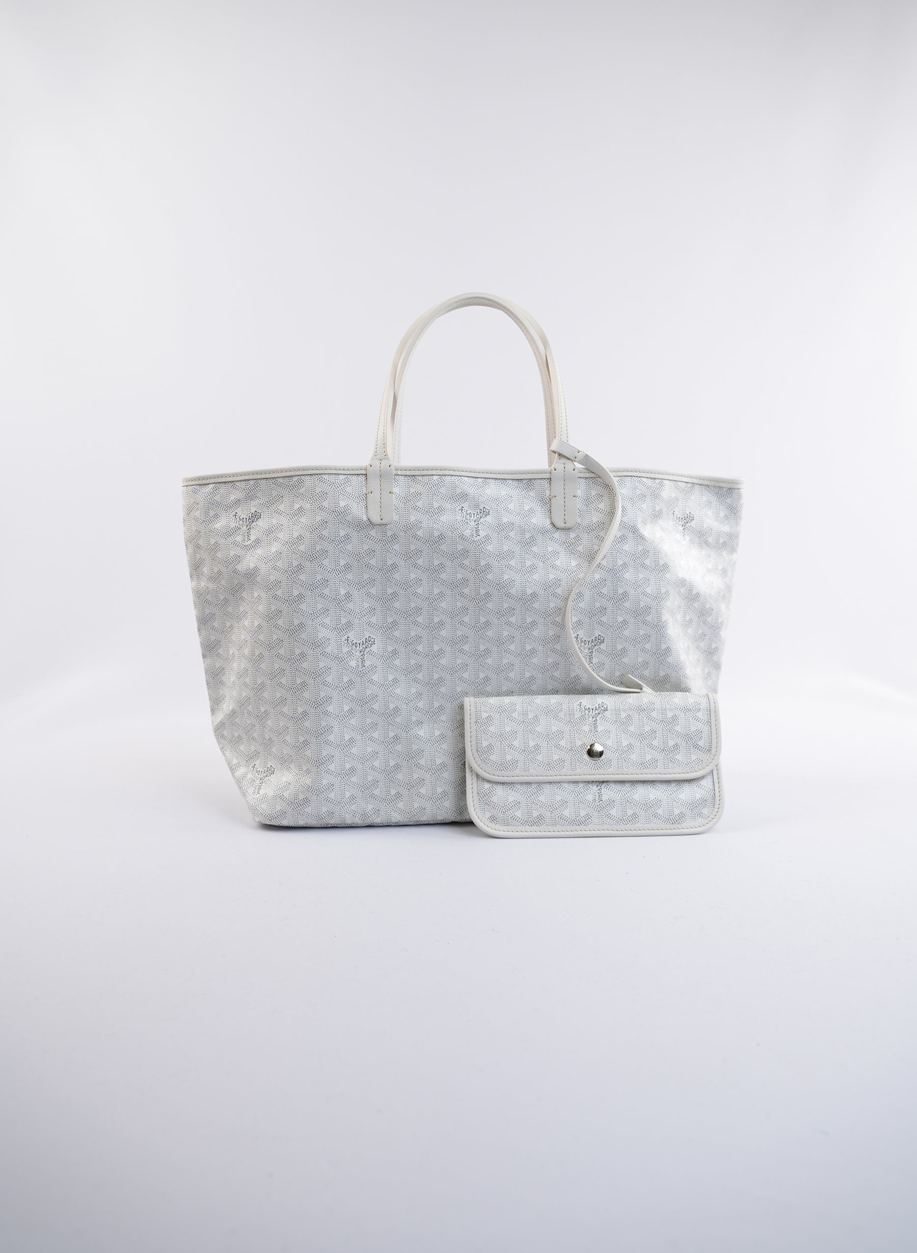 Goyard White Saint Louis GM Tote