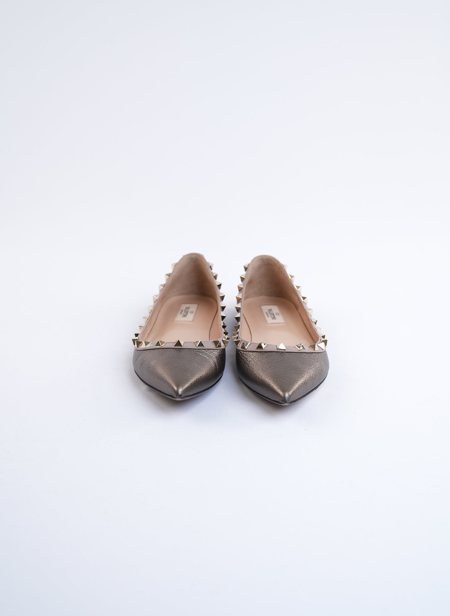 Valentino Charcaol Ballet Flats