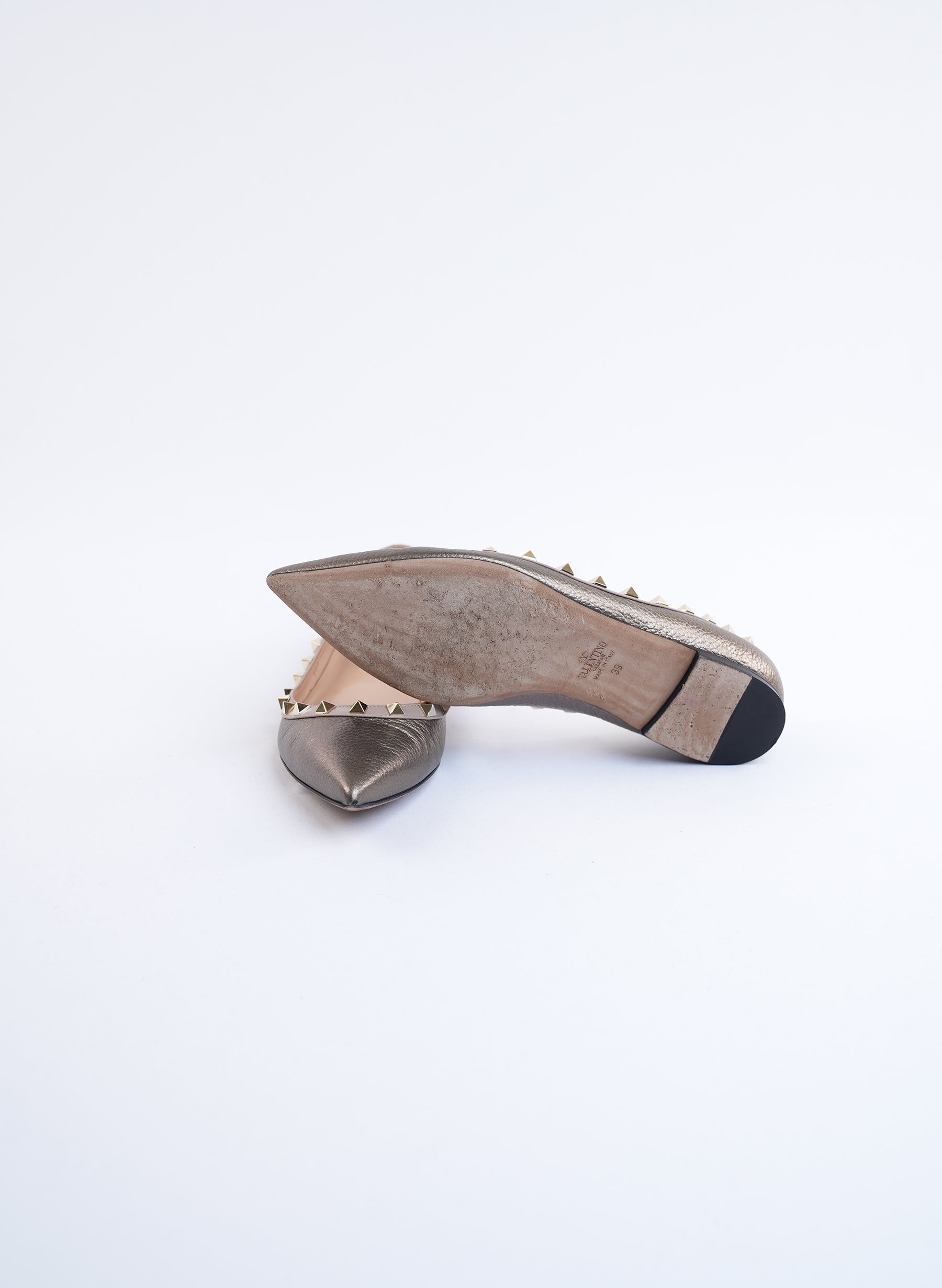 Valentino Charcaol Ballet Flats