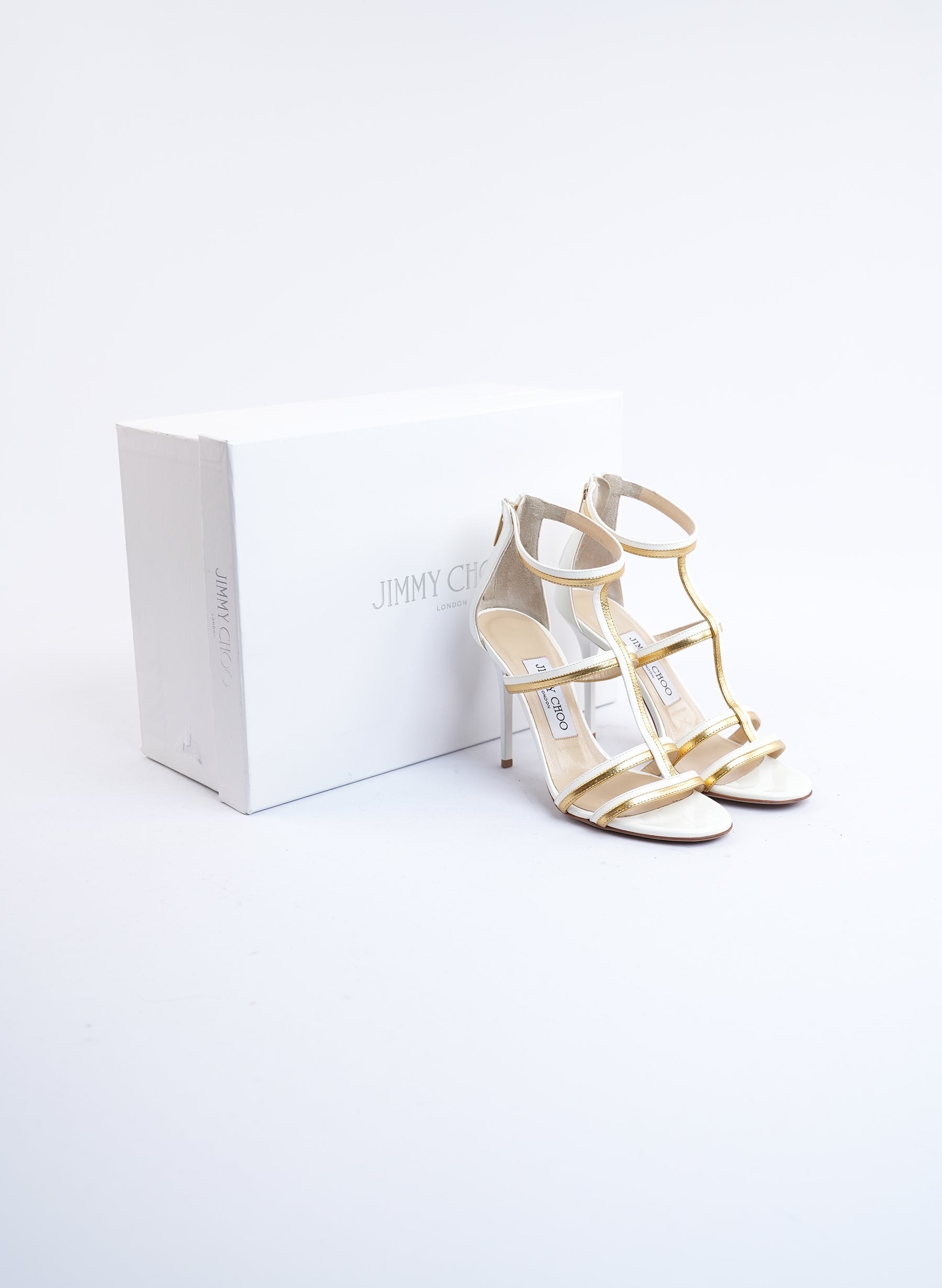 Jimmy Choo Gladiator T Strap Sandals