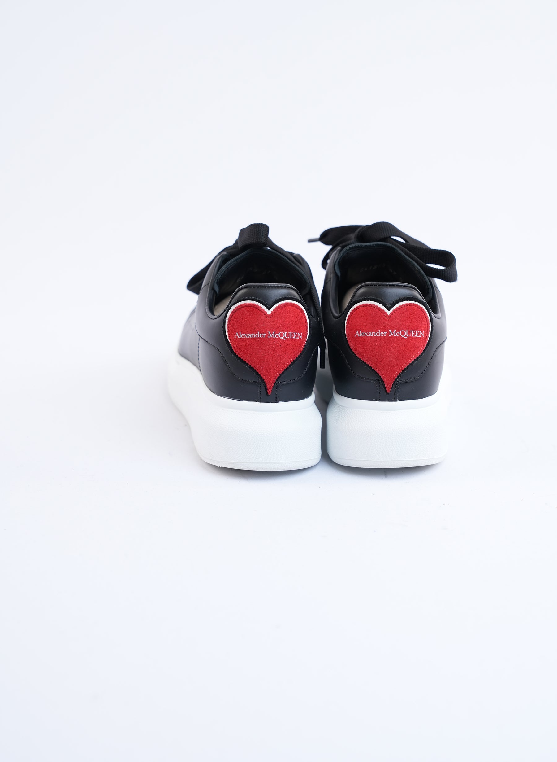 Alexander McQueen Black Leather Trainers