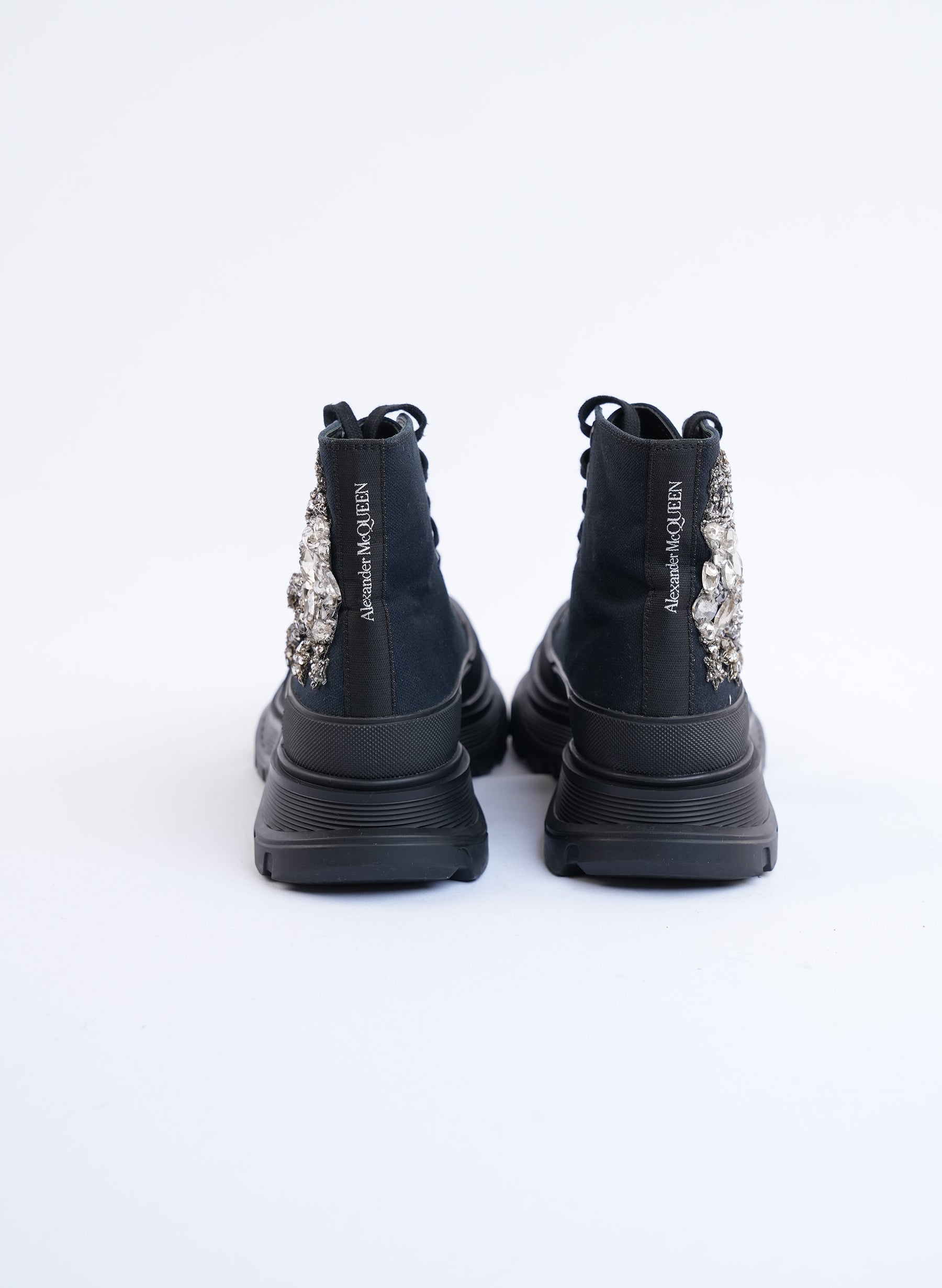 Alexander McQueen Embellished Black Boots