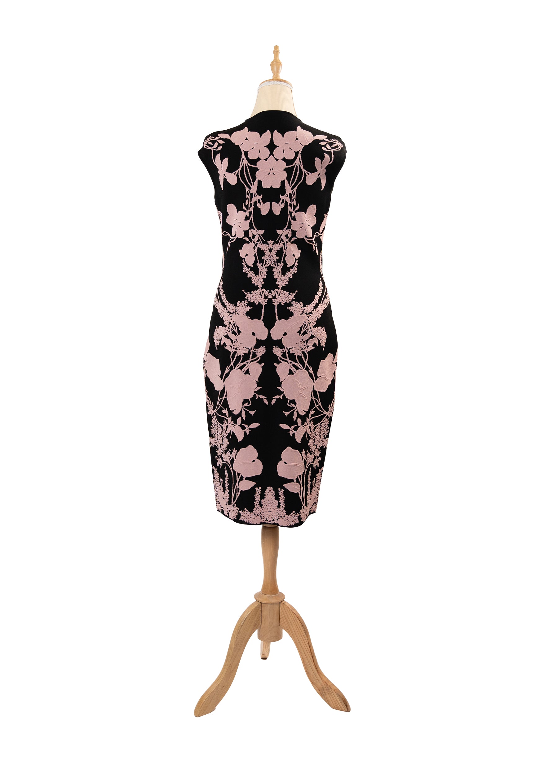 Alexander McQueen Floral Pattern Knit Dress