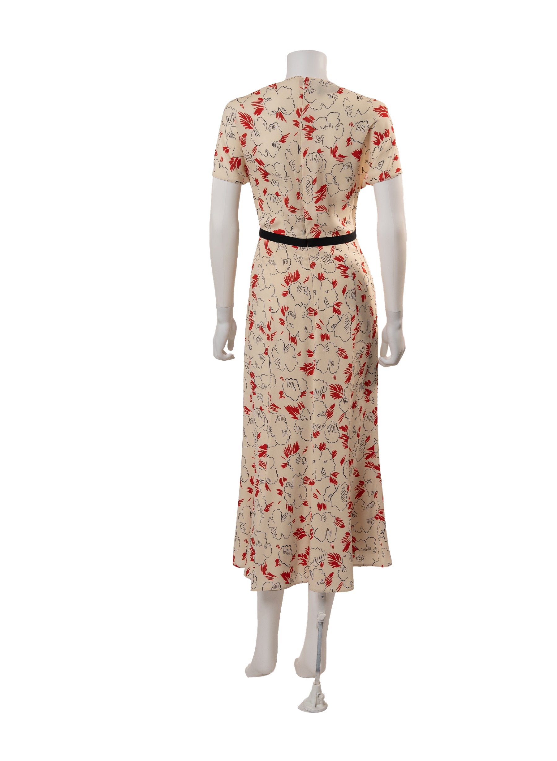 Prada Primula Printed Sablé Dress